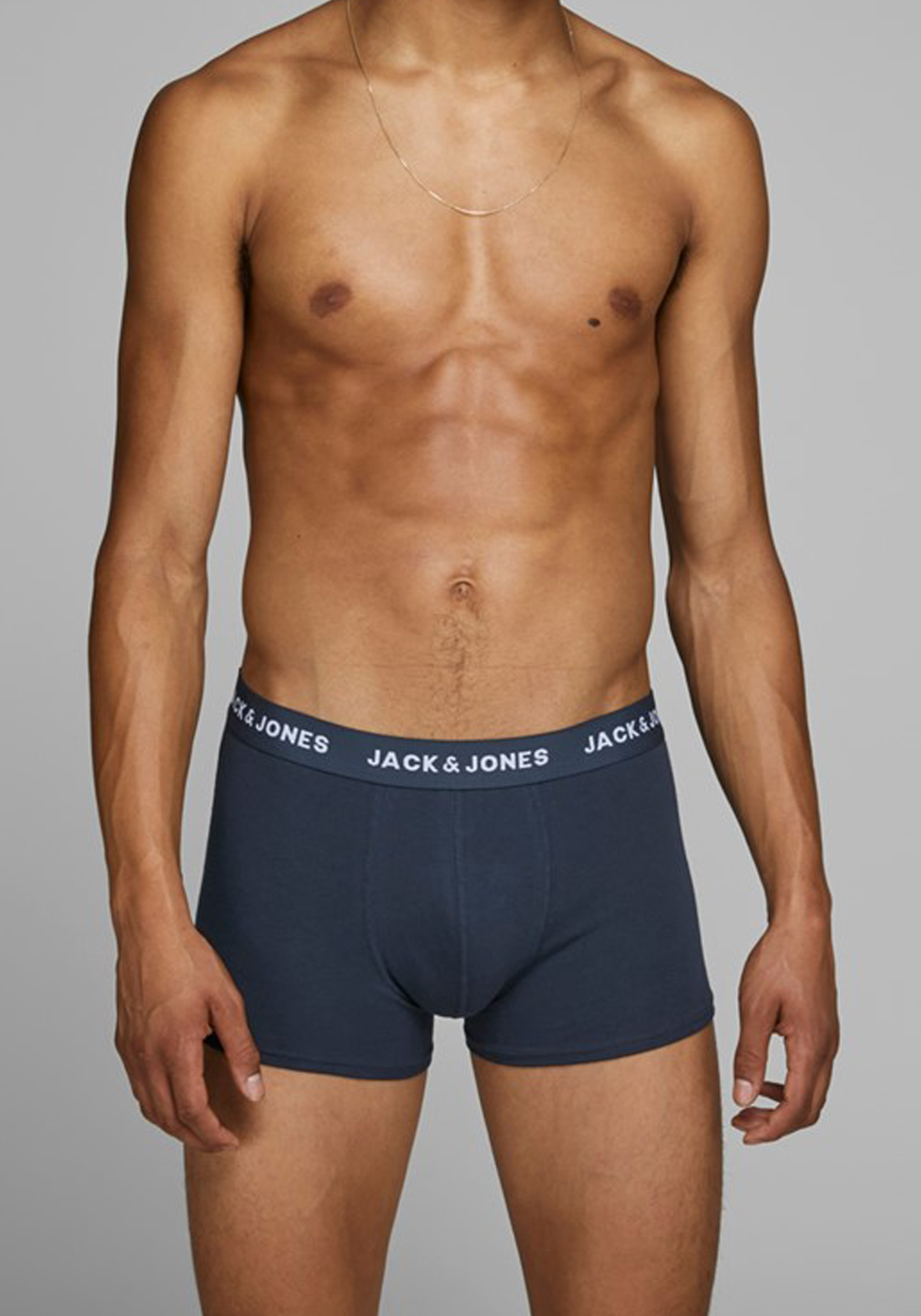 Jack & Jones heren boxers Jacanthony trunks (3-pack), navy blauw