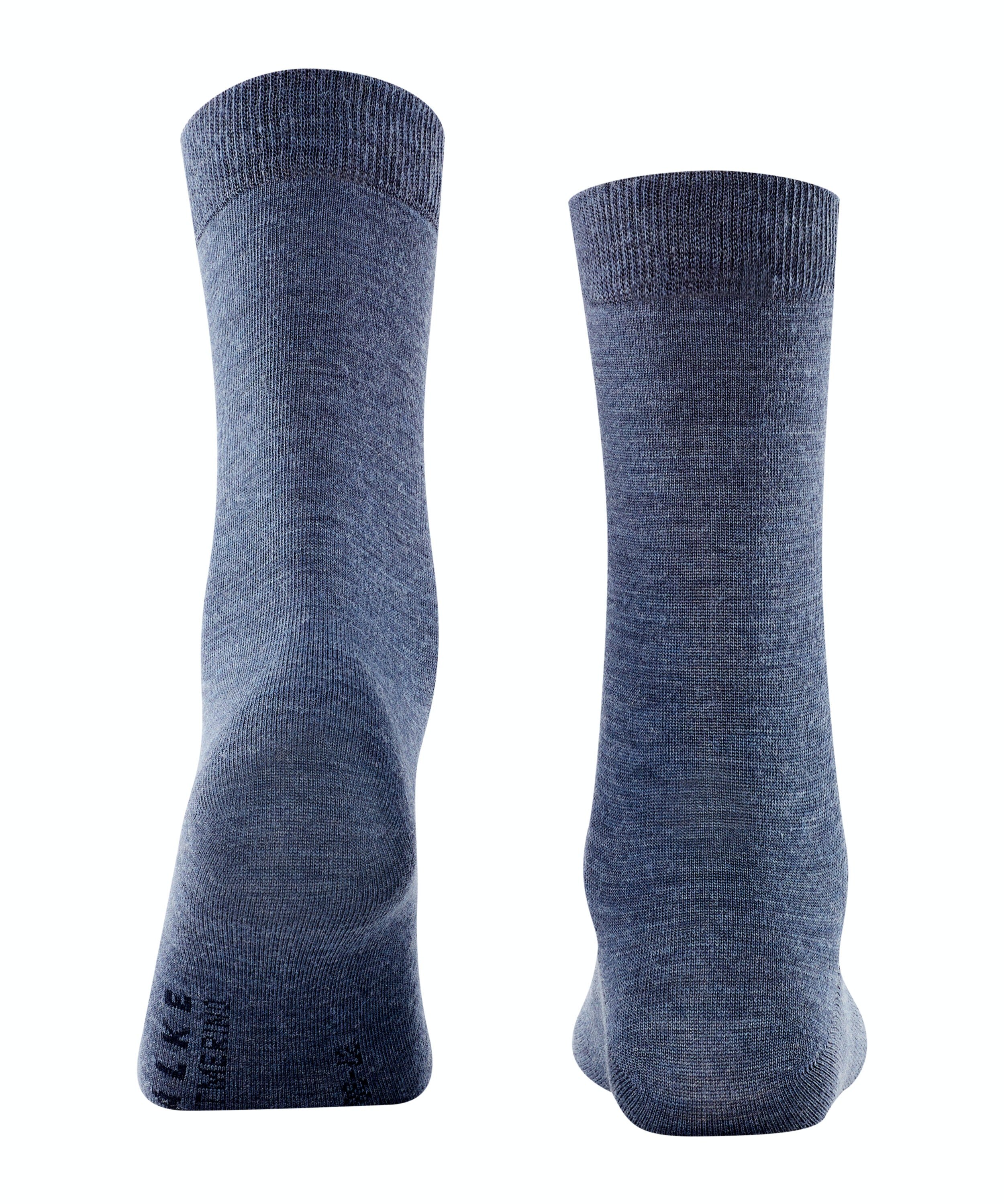 FALKE Softmerino damessokken, blauw (dark blue mel.)