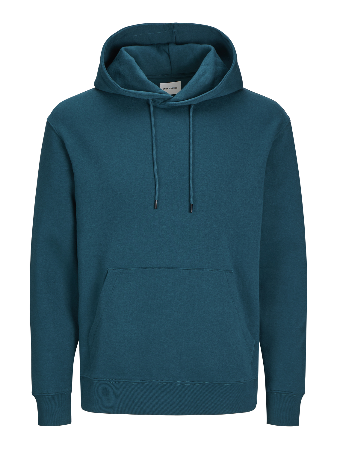 JACK & JONES Star basic sweat hood regular fit, heren hoodie katoenmengsel met capuchon, donker petrol