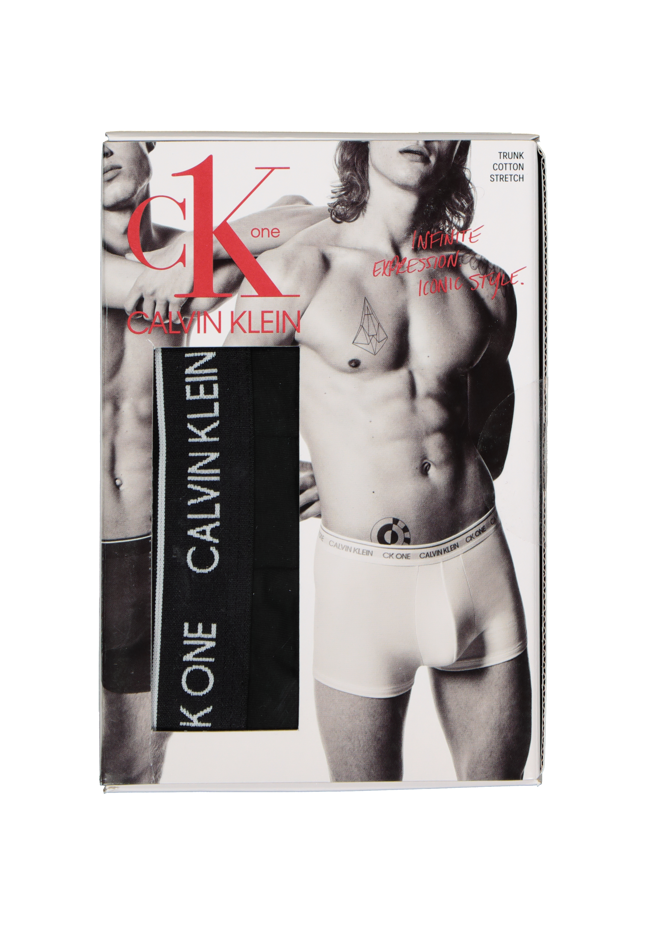 Calvin Klein CK ONE Cotton trunk (1-pack), heren boxer normale lengte, zwart