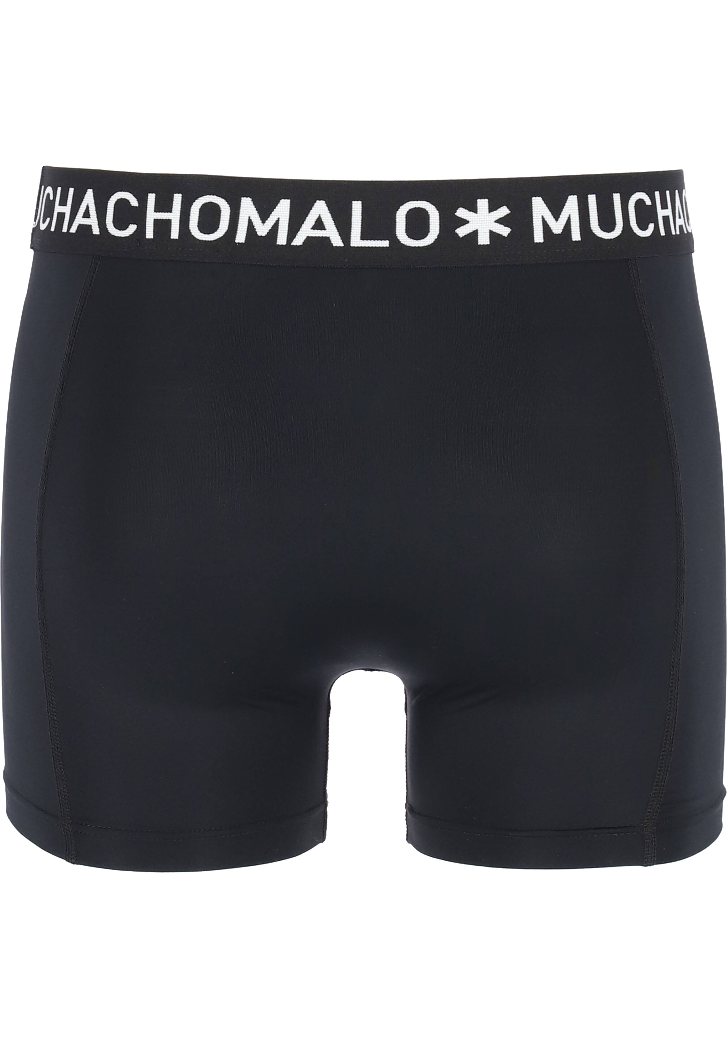 Muchchomalo microfiber boxershorts (2-pack), heren boxers normale lengte, zwart