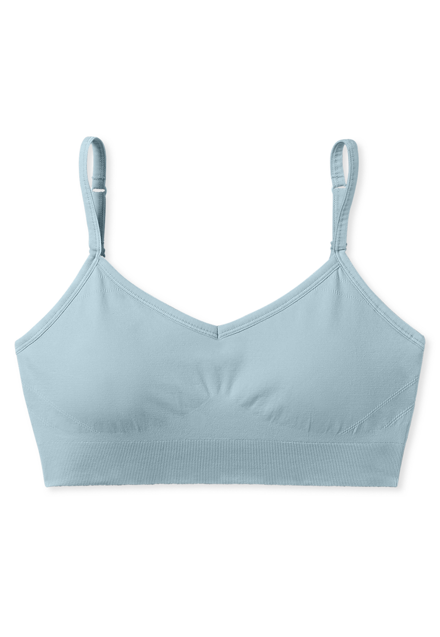 SCHIESSER Casual Seamless bralette (1-pack), dames bustier naadloze verwijderbare pads bluebird