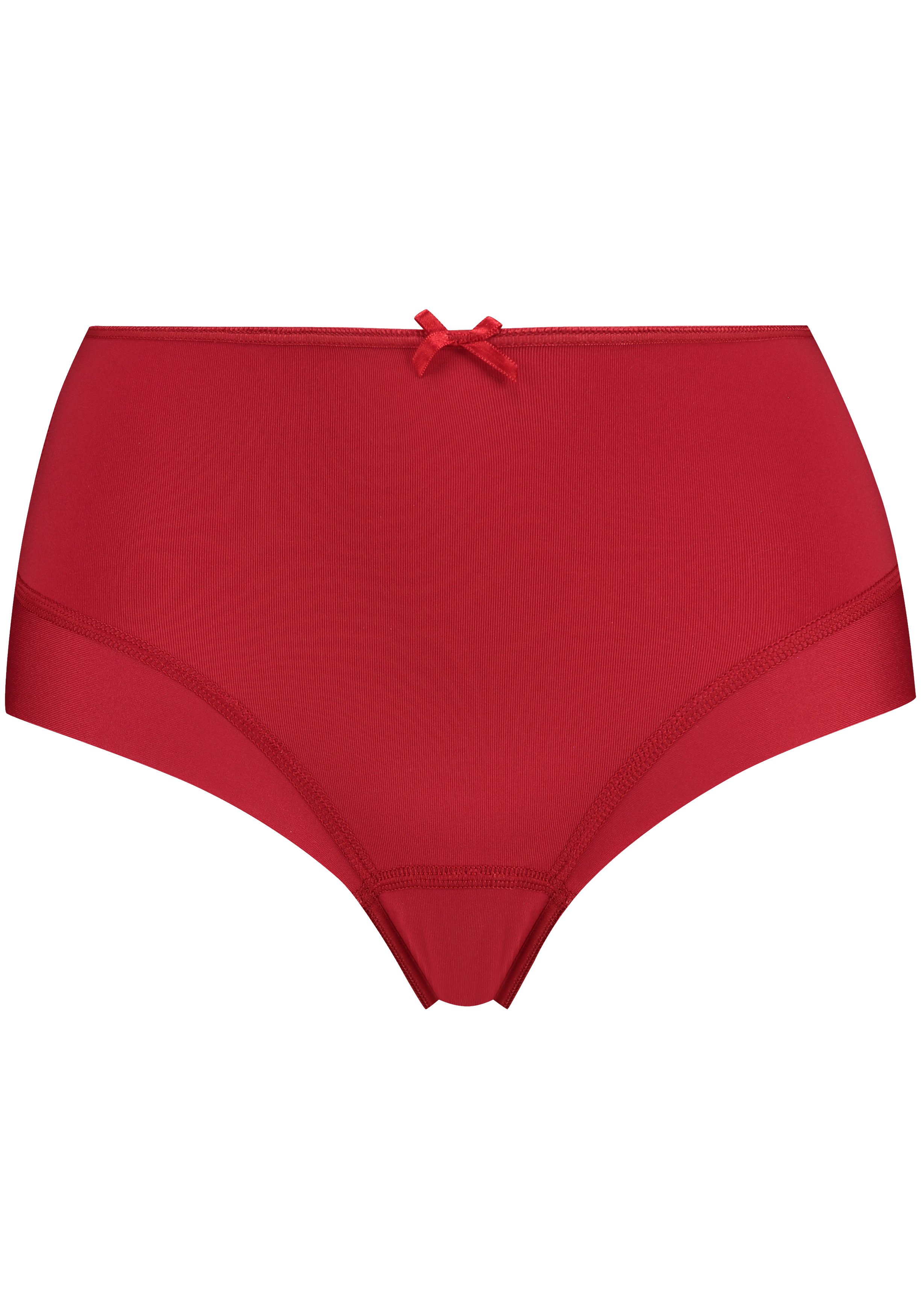 RJ Bodywear Pure Color dames maxi brief, donkerrood