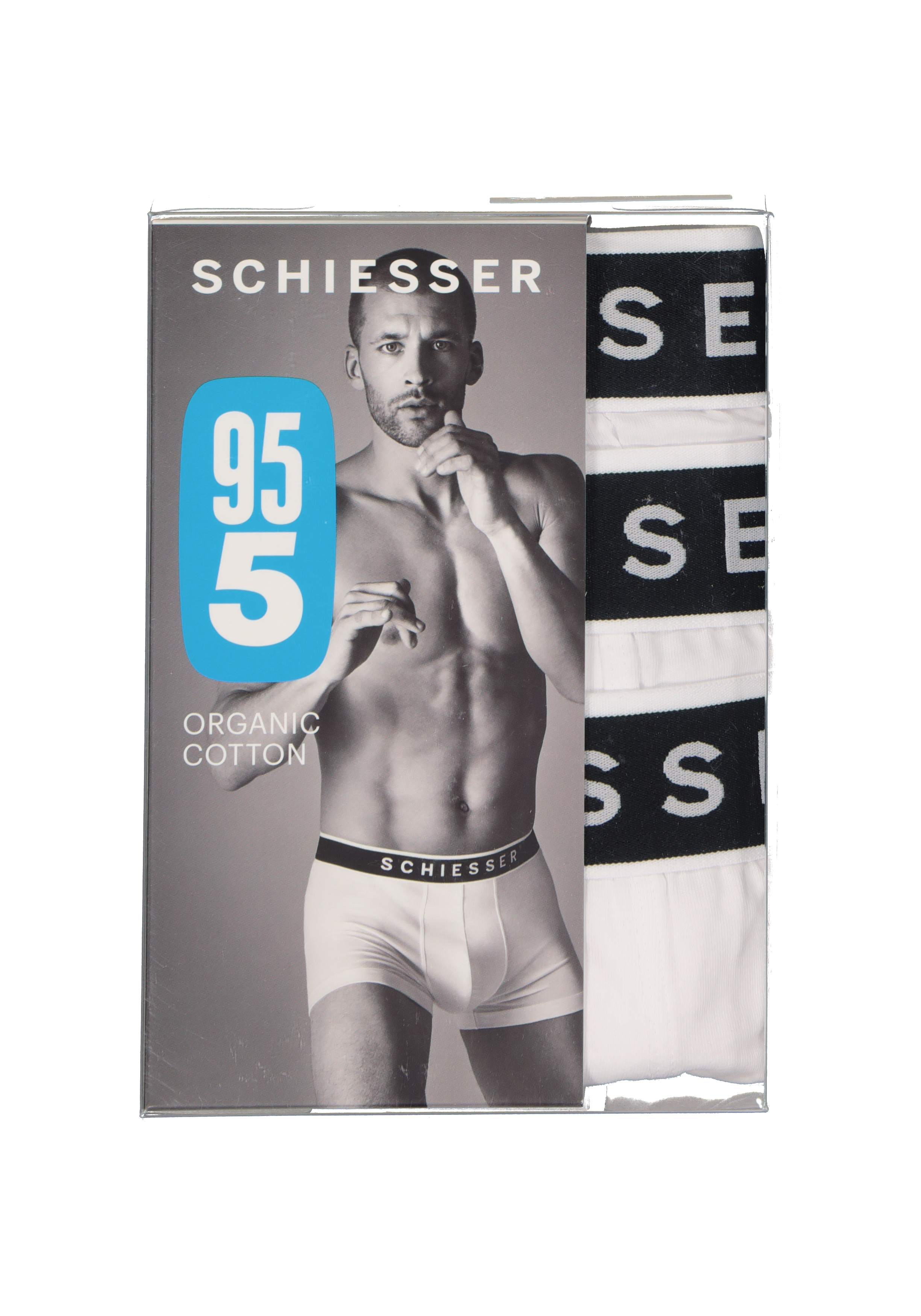 SCHIESSER 95/5 shorts (3-pack), wit