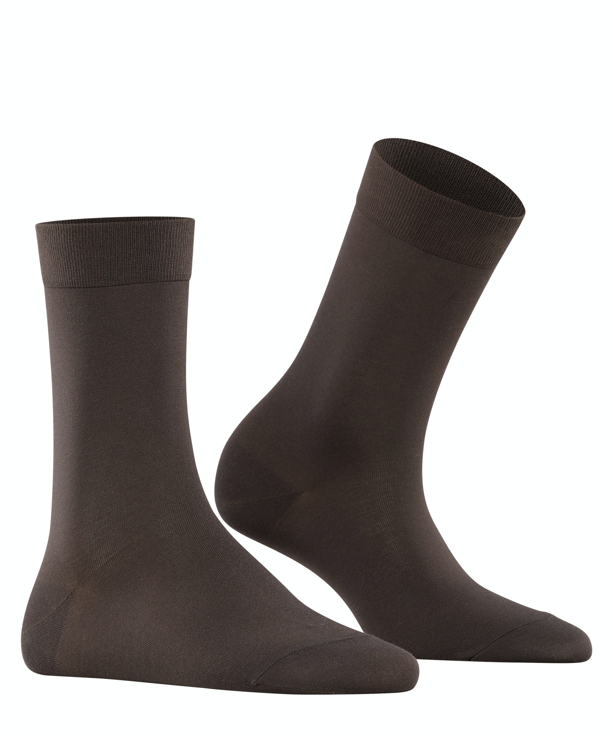 FALKE Cotton Touch damessokken, bruin (dark brown)