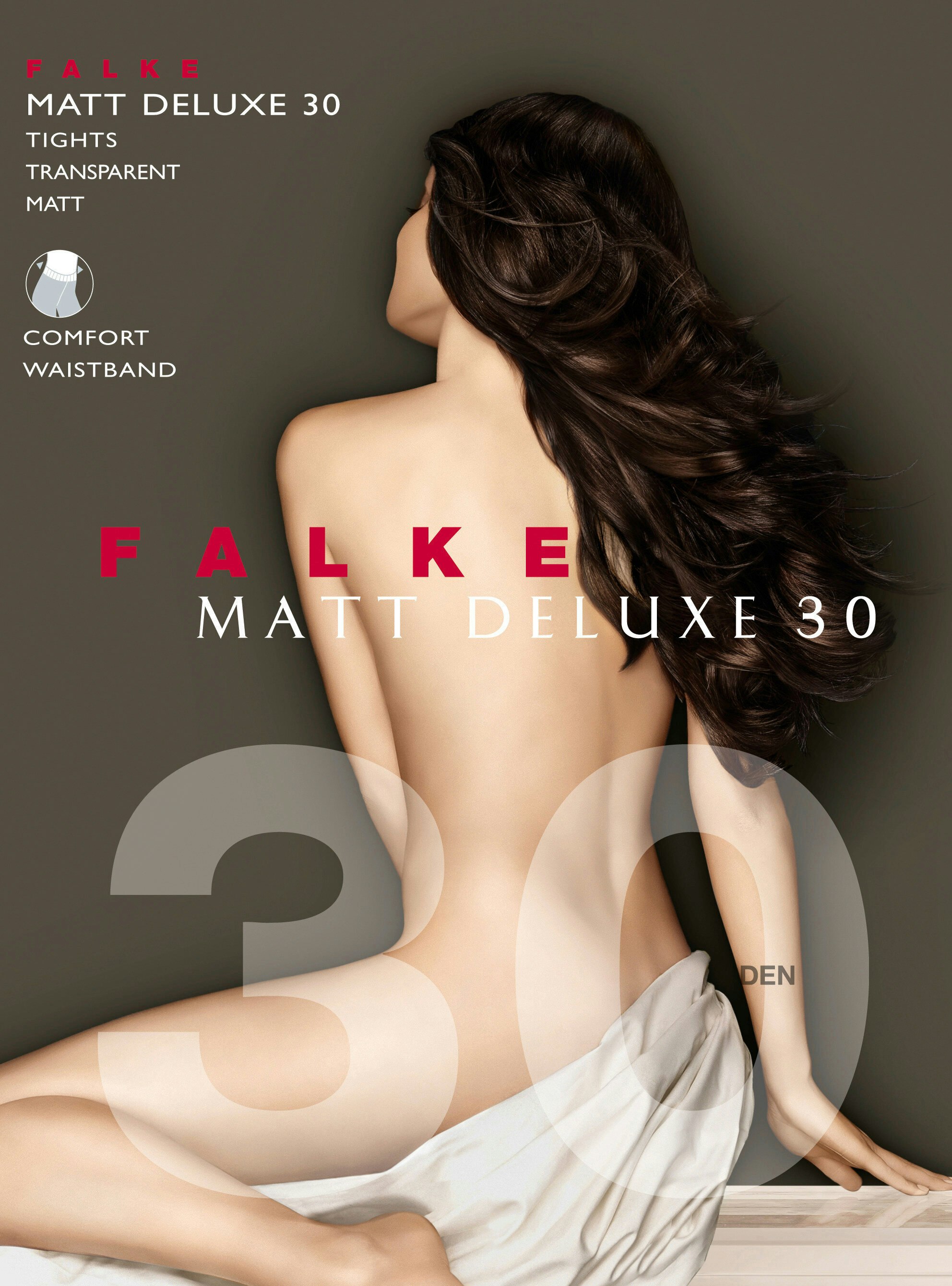 FALKE Matt Deluxe 30 DEN dames panty, mulberry