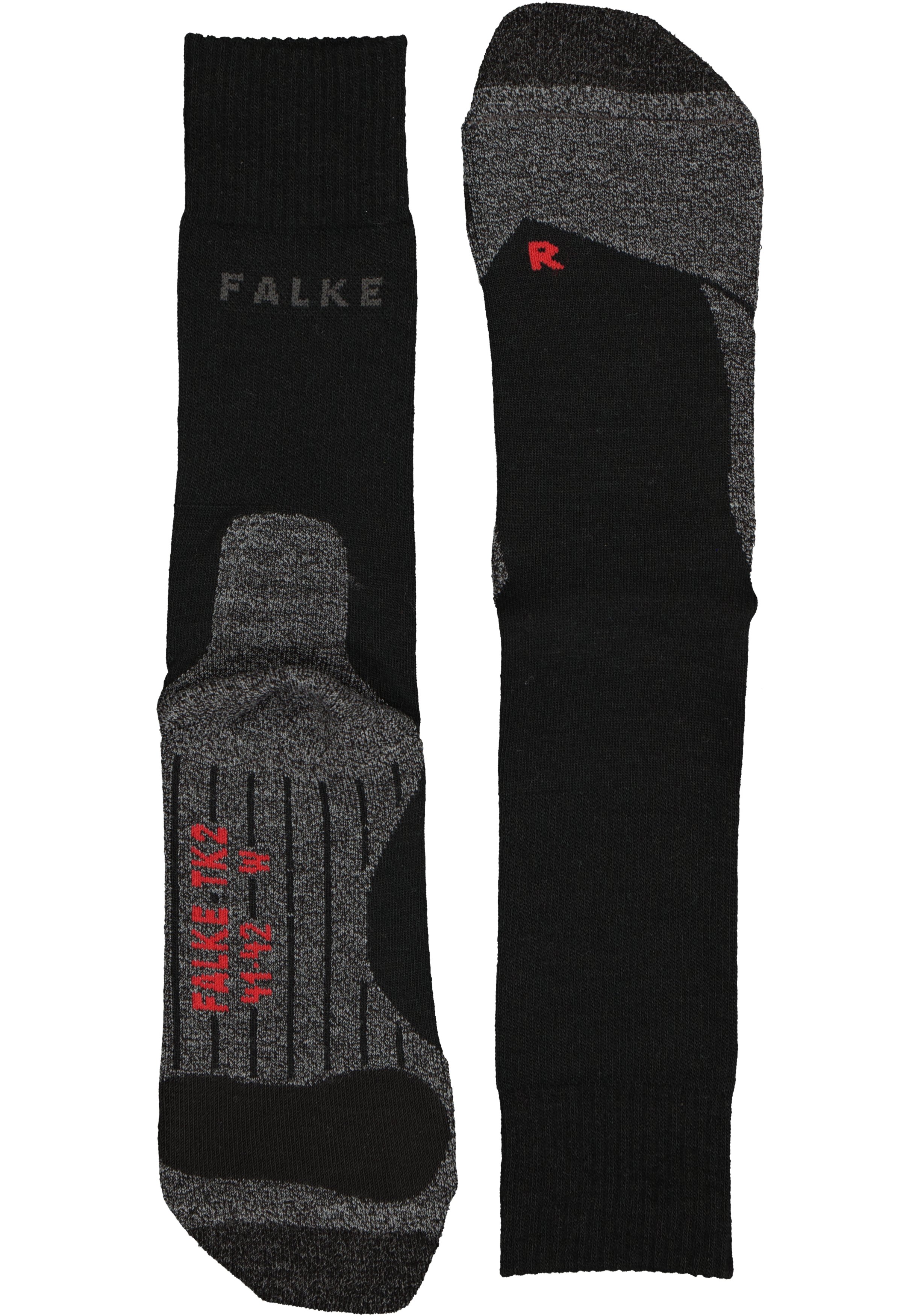 FALKE TK2 dames wandelsokken, zwart (black-mix)