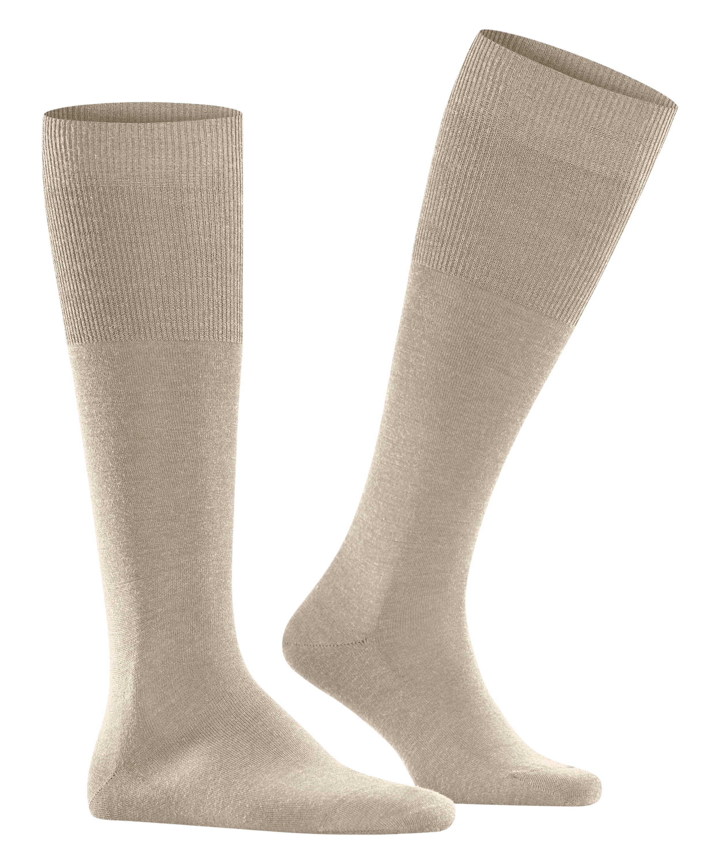 FALKE Airport heren kniekousen, beige (beige mel.)