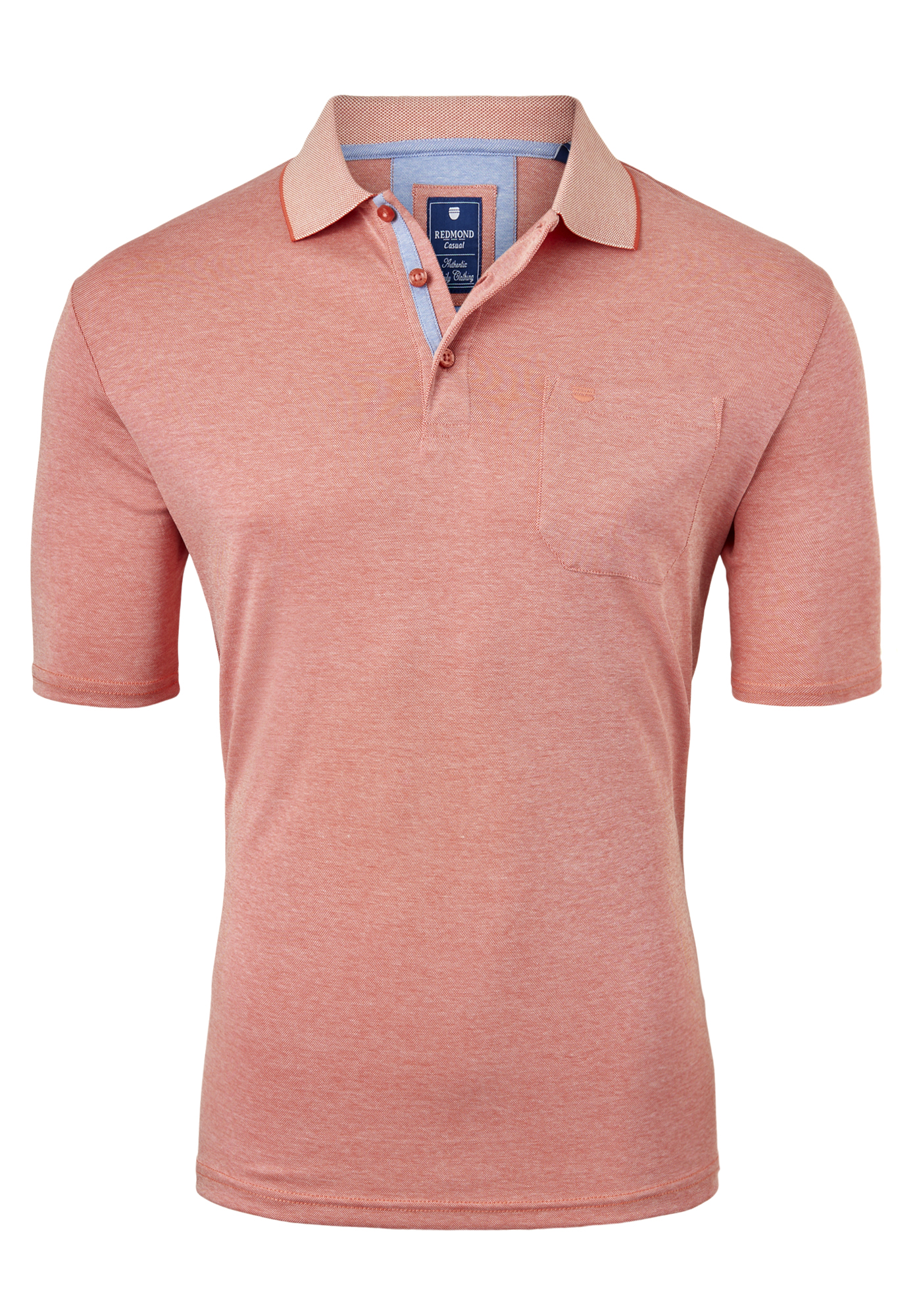 Redmond regular fit poloshirt, oranje melange