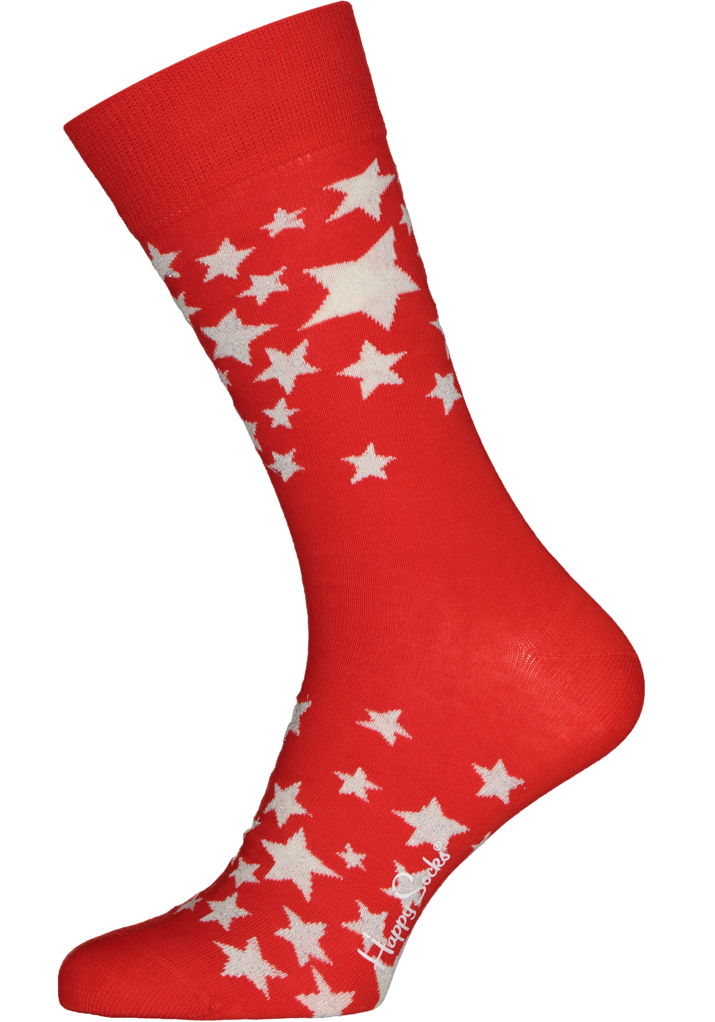 Happy Socks Stars Gift Box (1-pack), rode kerstster om op te hangen