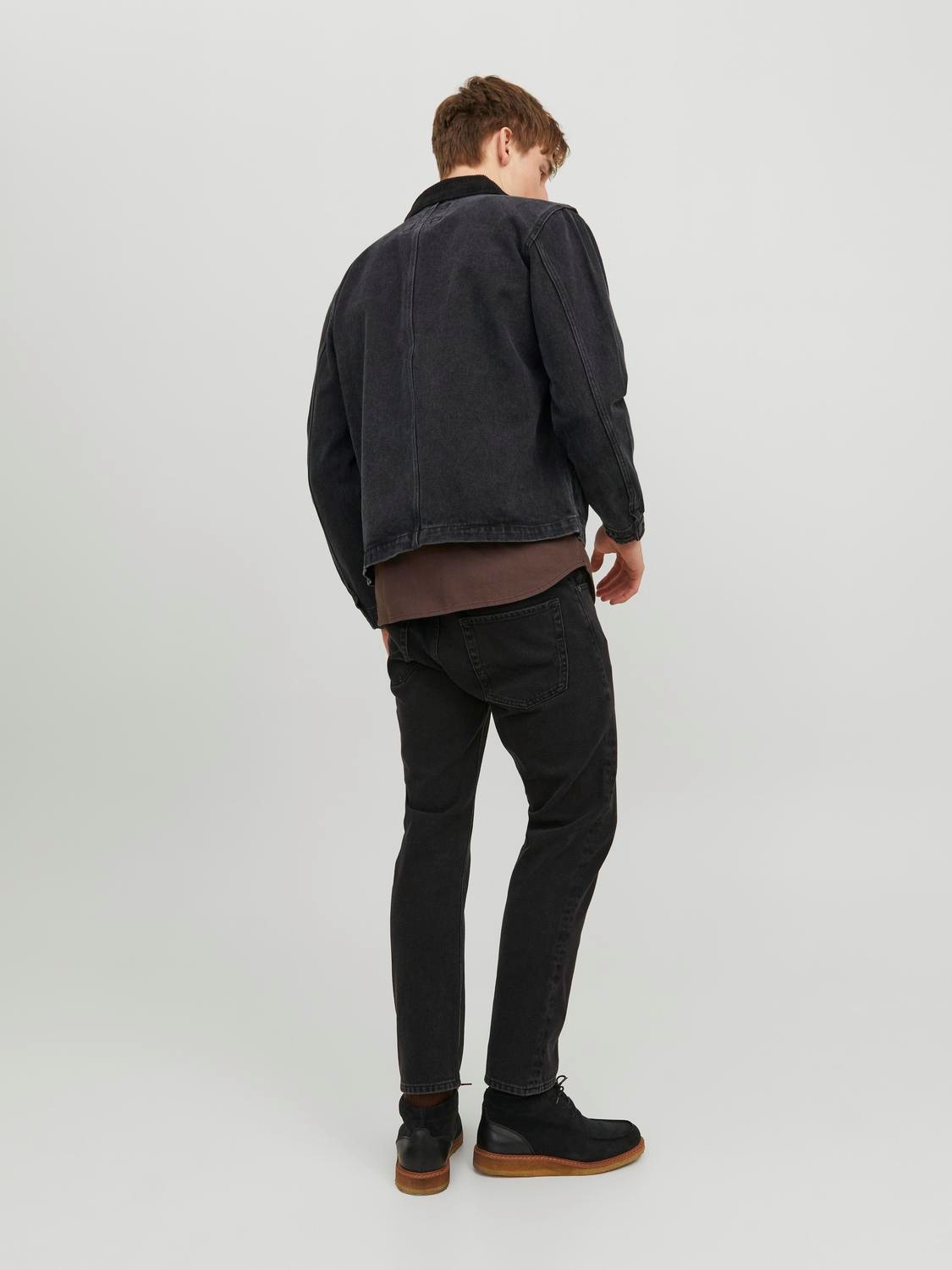 JACK & JONES Chris Orignial loose fit, heren jeans, zwart denim