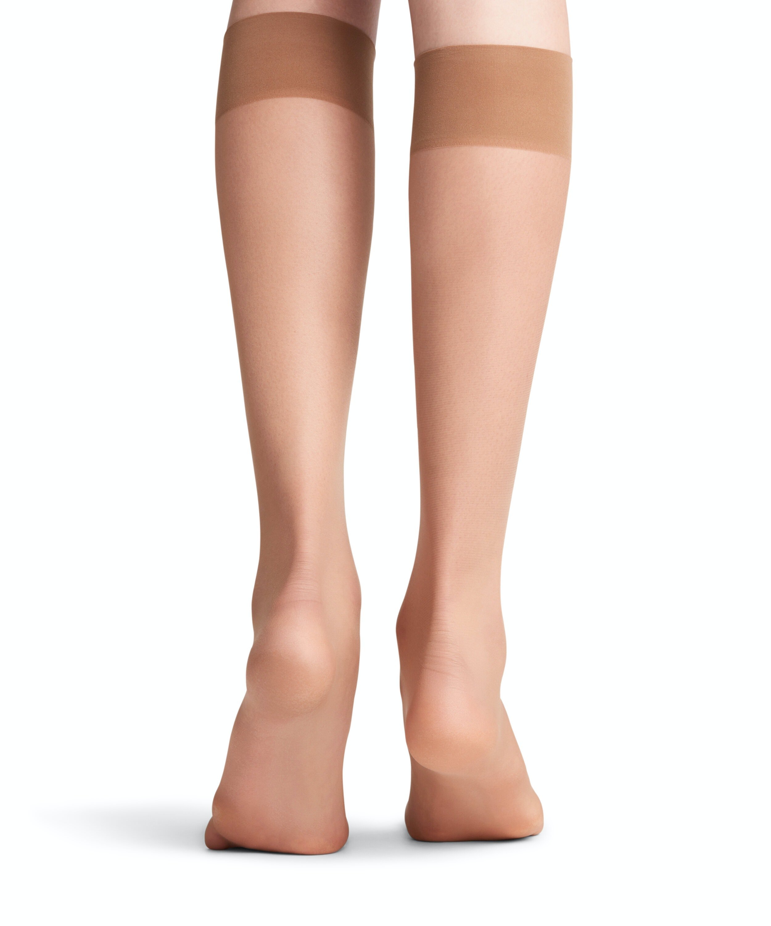 FALKE Seidenglatt 15 DEN dames kniekousen, beige (sun)