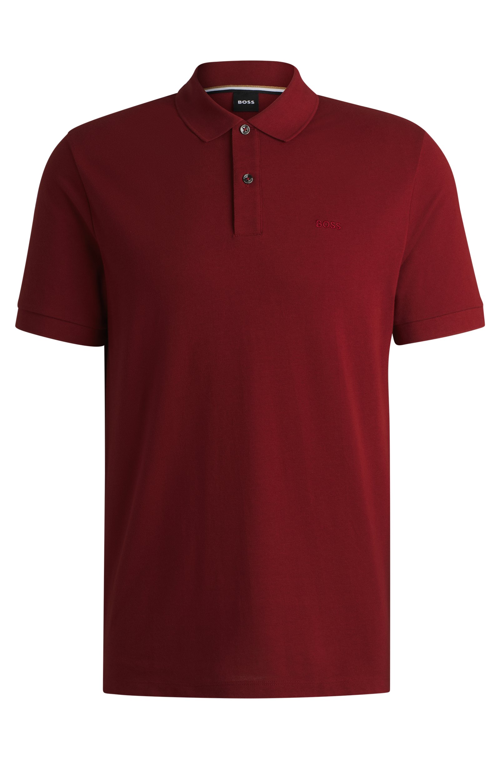 BOSS Pallas regular fit polo, pique, rood