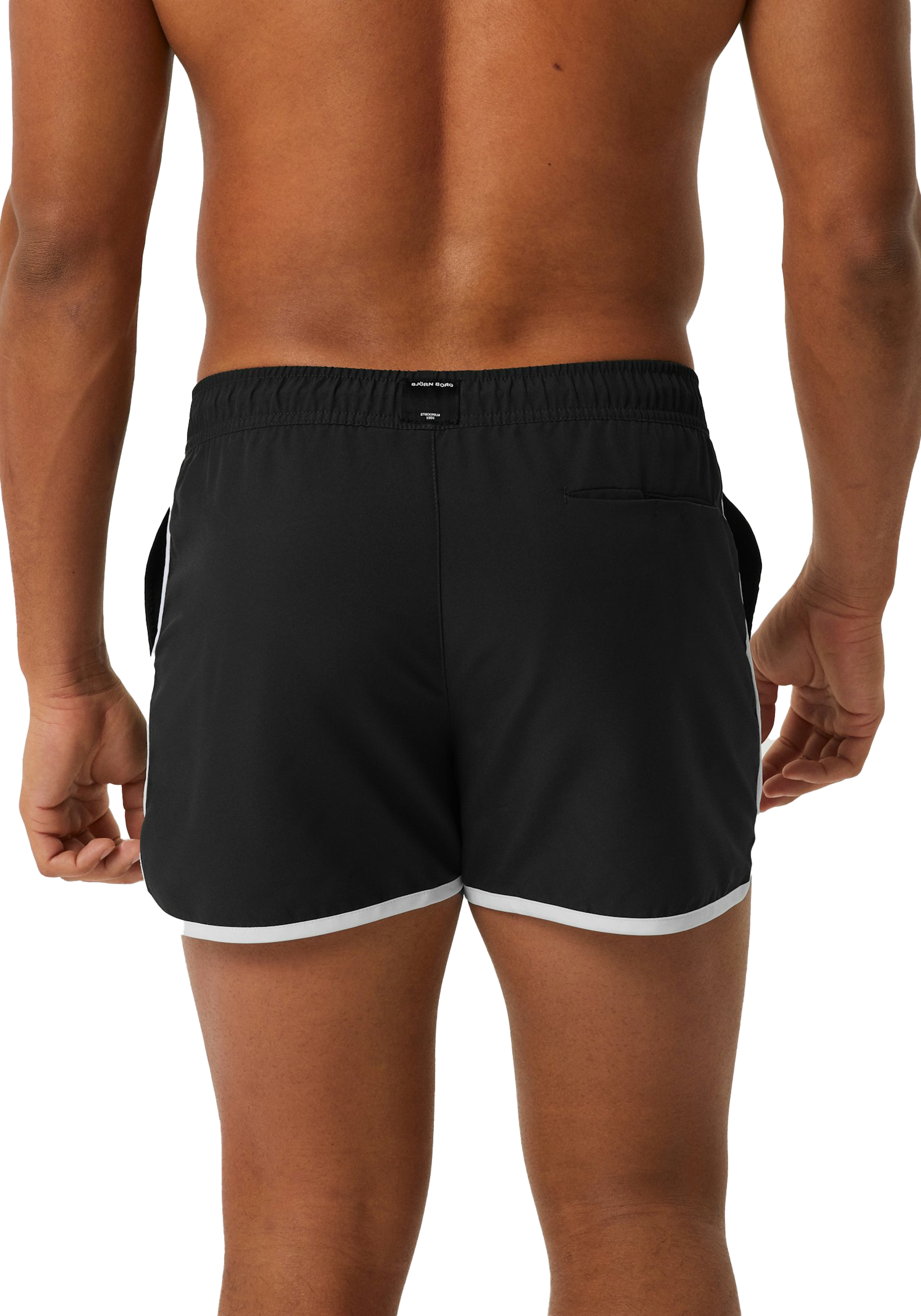 Bjorn Borg Retro Swim Shorts, heren zwembroek, zwart