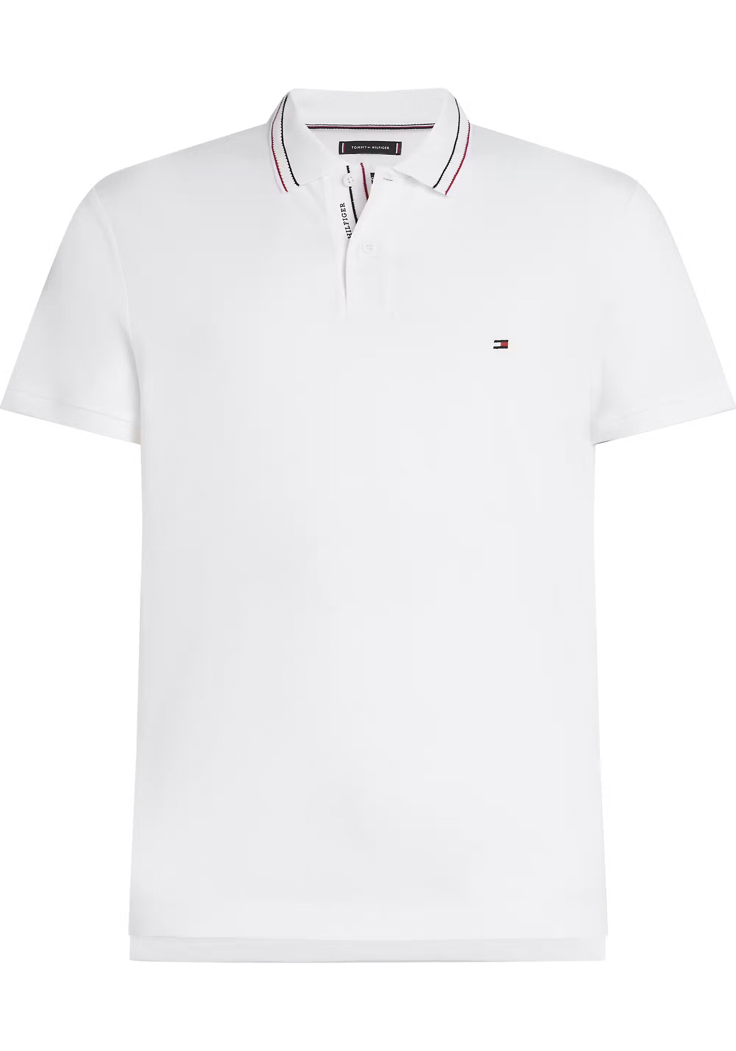 Tommy Hilfiger Regular Polo, heren poloshirt, wit