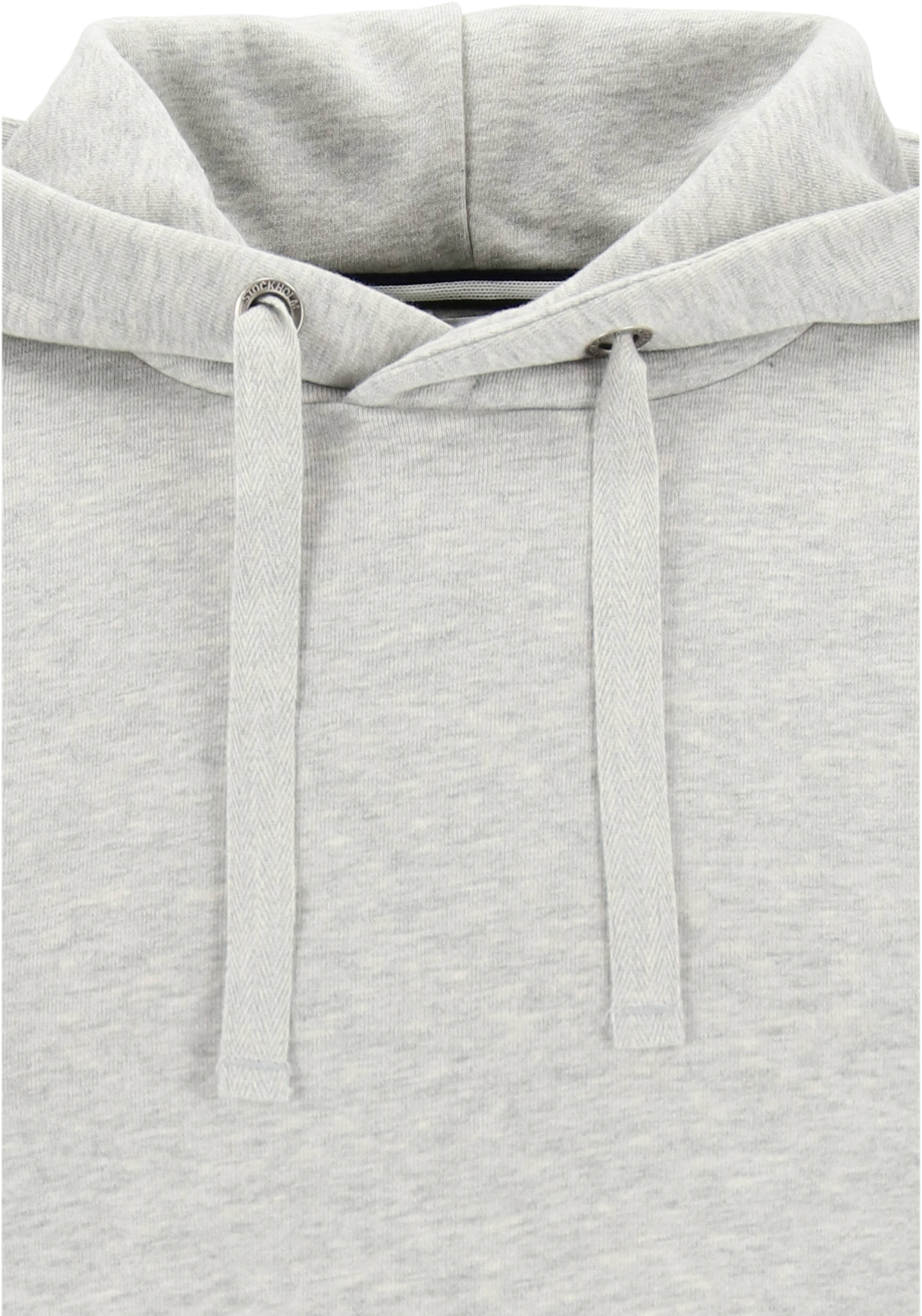 Bjorn Borg hoodie sweatshirt, heren trui met capuchon dik, lichtgrijs melange