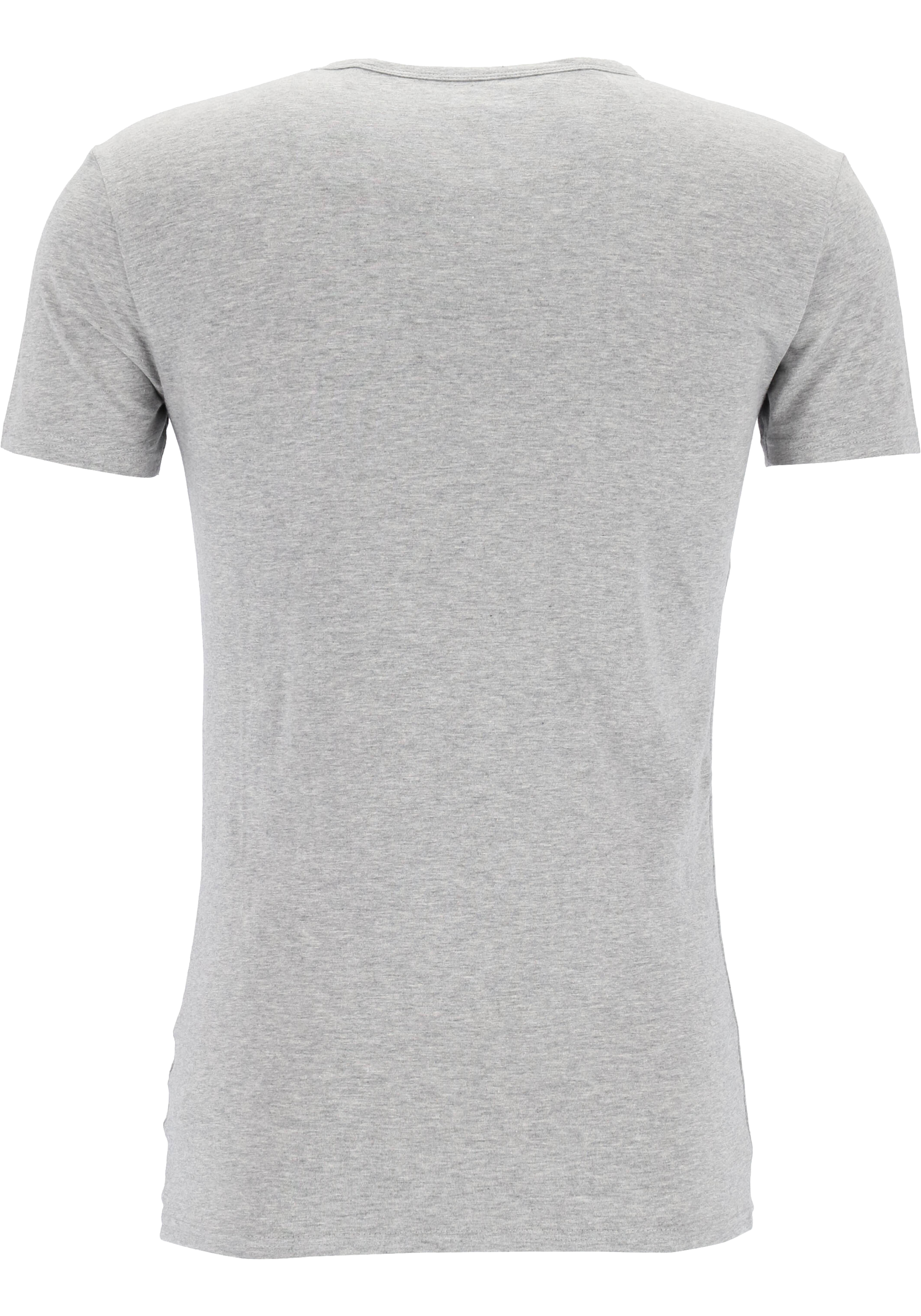 Tommy Hilfiger Cotton stretch T-shirts (3-pack), heren T-shirt V-hals, zwart, grijs en wit