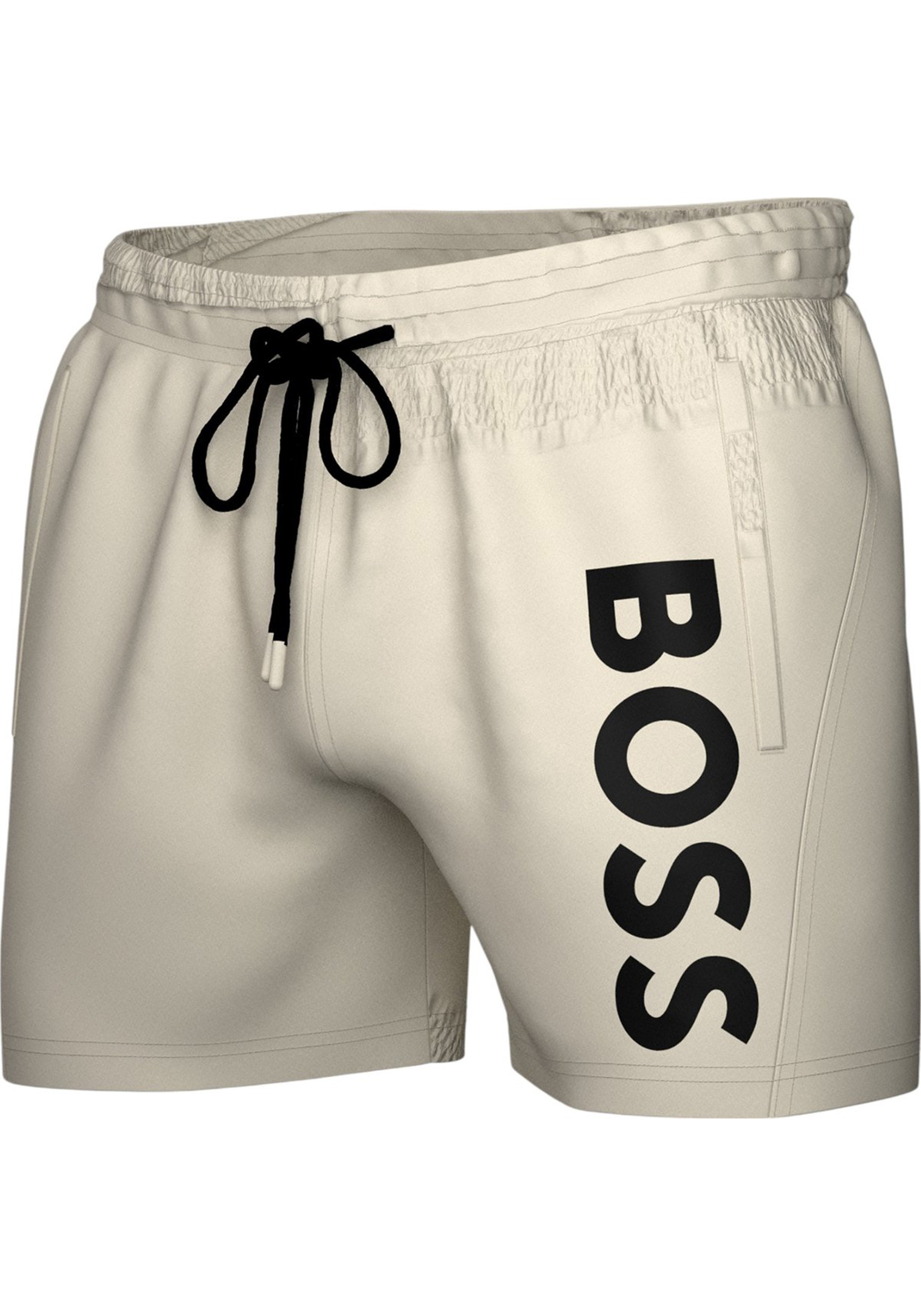 HUGO BOSS Octopus swim shorts, heren zwembroek, wit