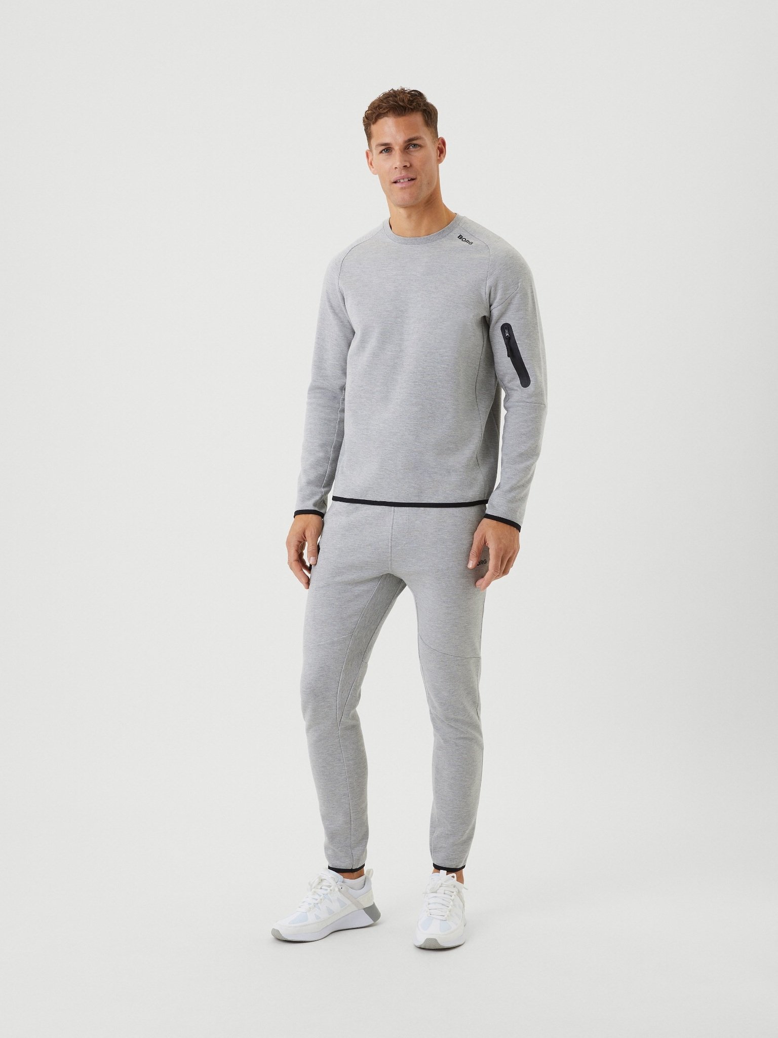 Bjorn Borg tech sweat crew, grijs