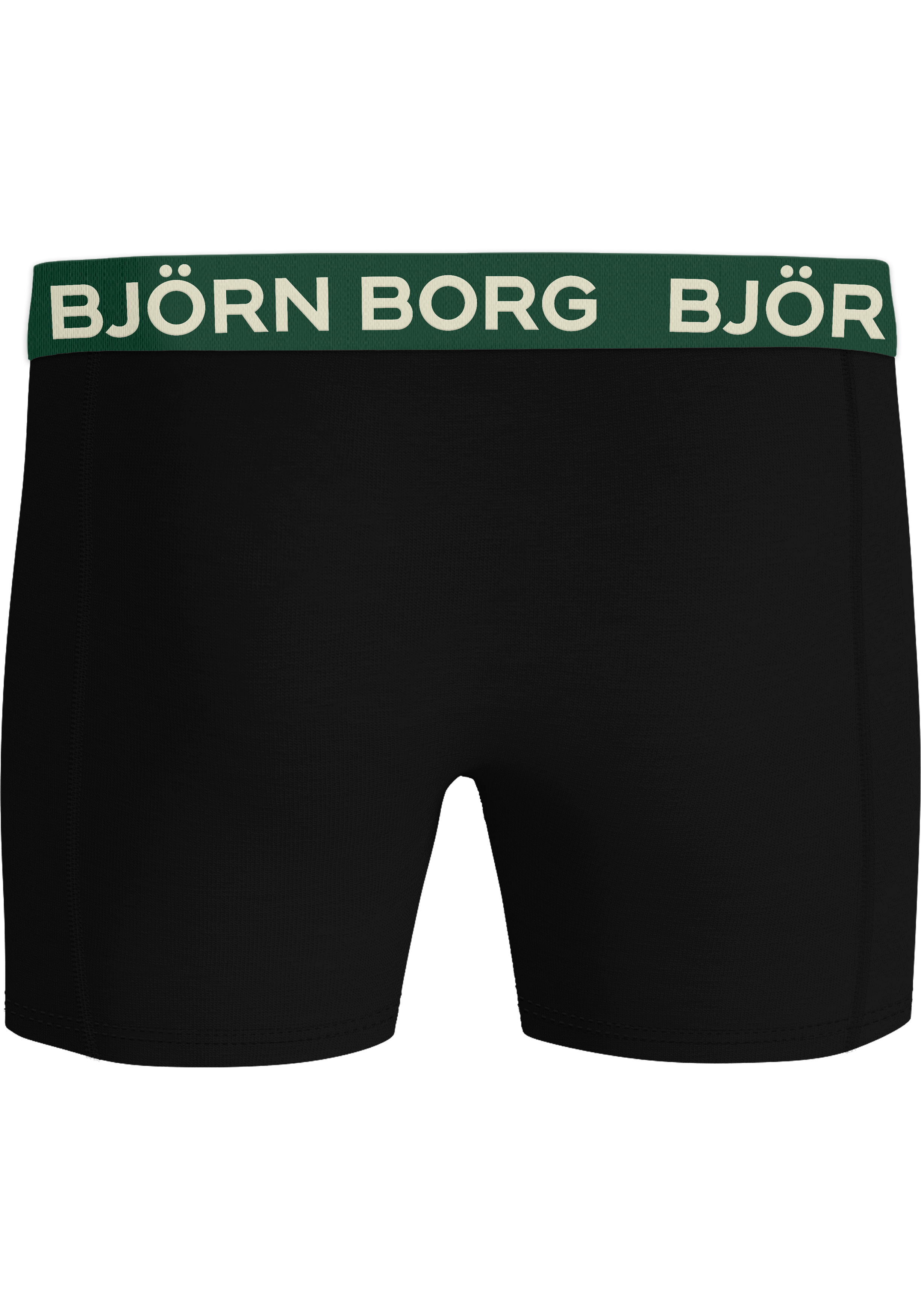 Bjorn Borg Cotton Stretch boxers, heren boxers normale lengte (7-pack), zwart , groen, donkerrood en groen met print