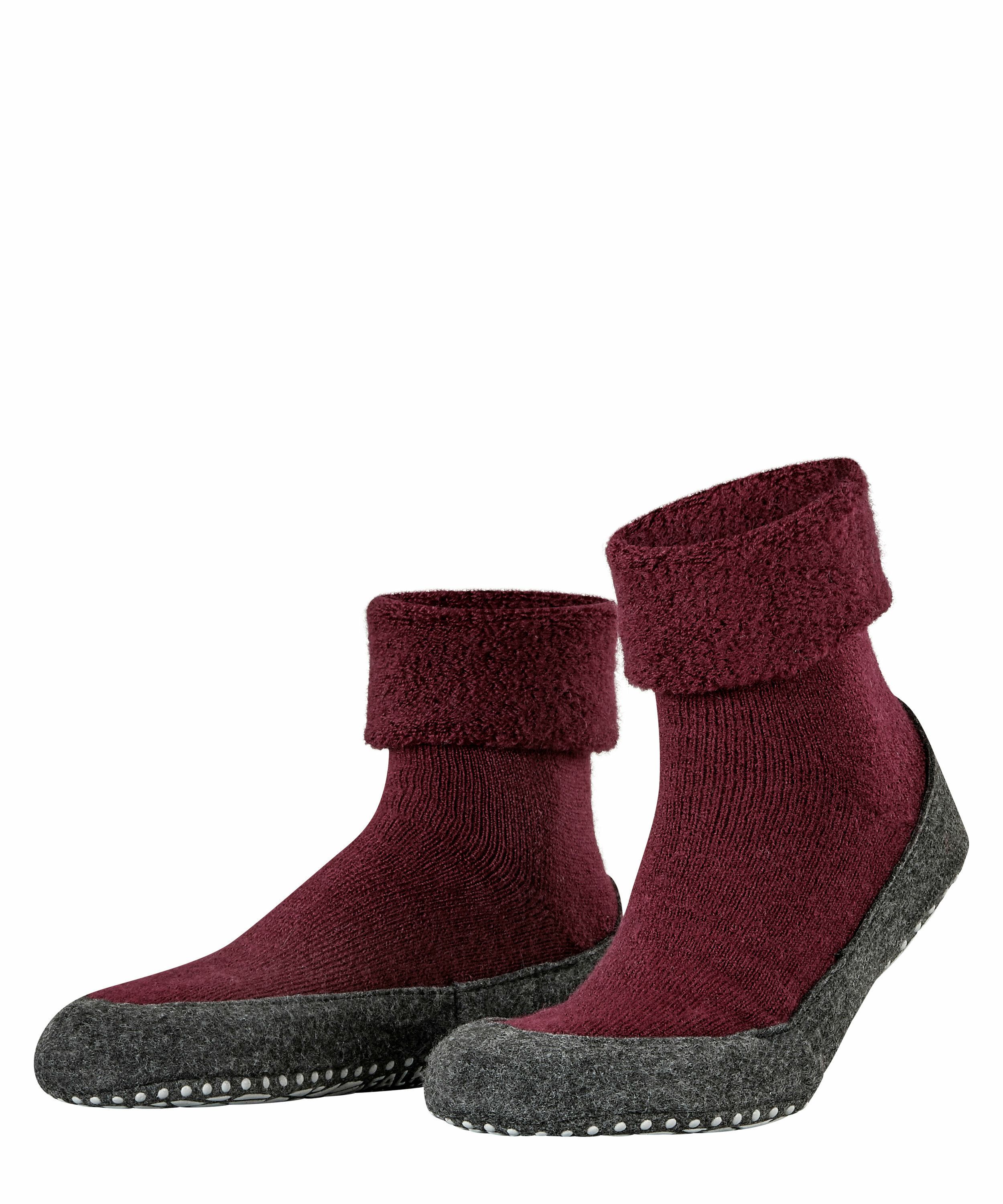 FALKE Cosyshoe huissokken, bordeaux rood (barolo)