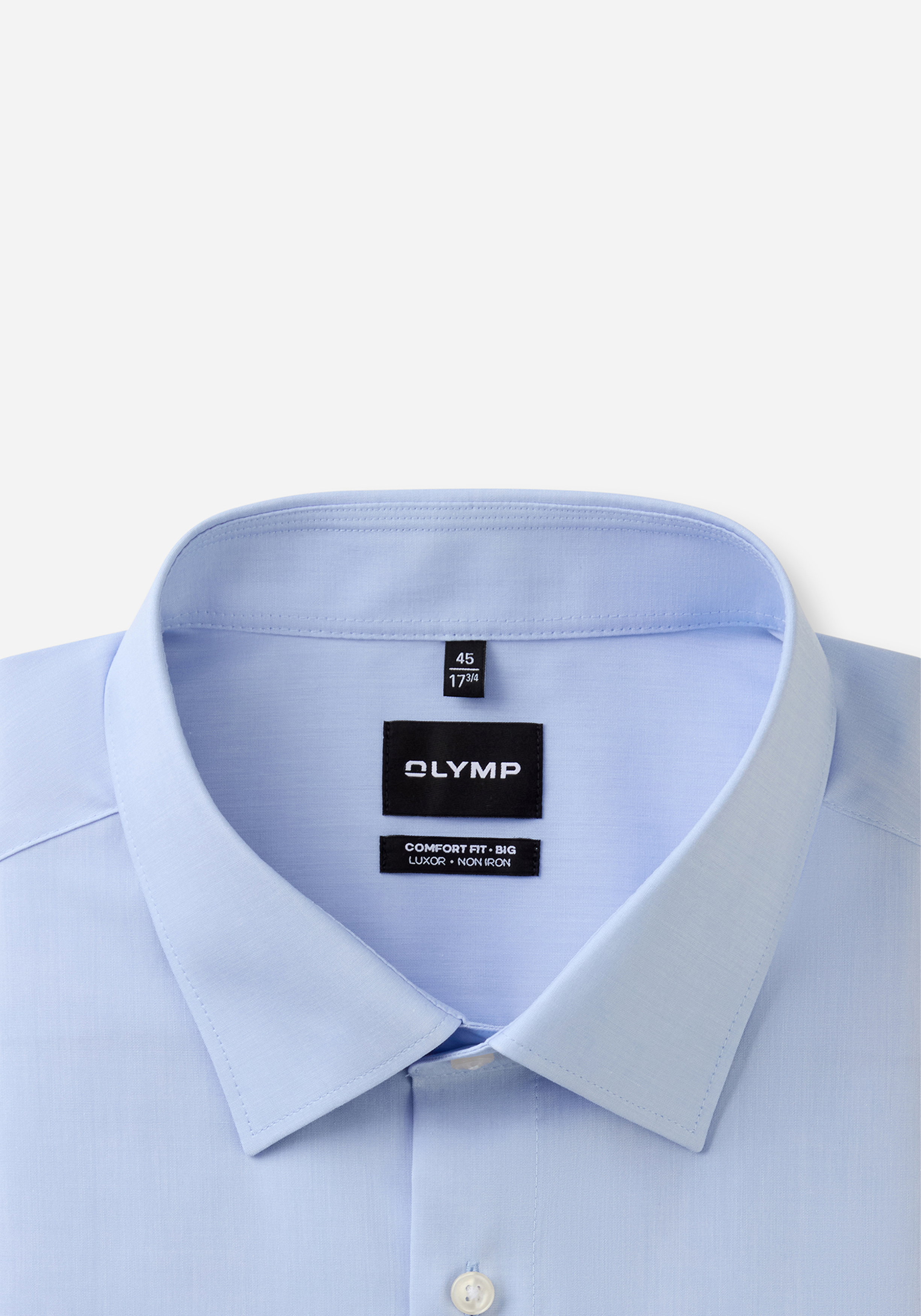 OLYMP Luxor comfort fit Big overhemd, chambray, lichtblauw