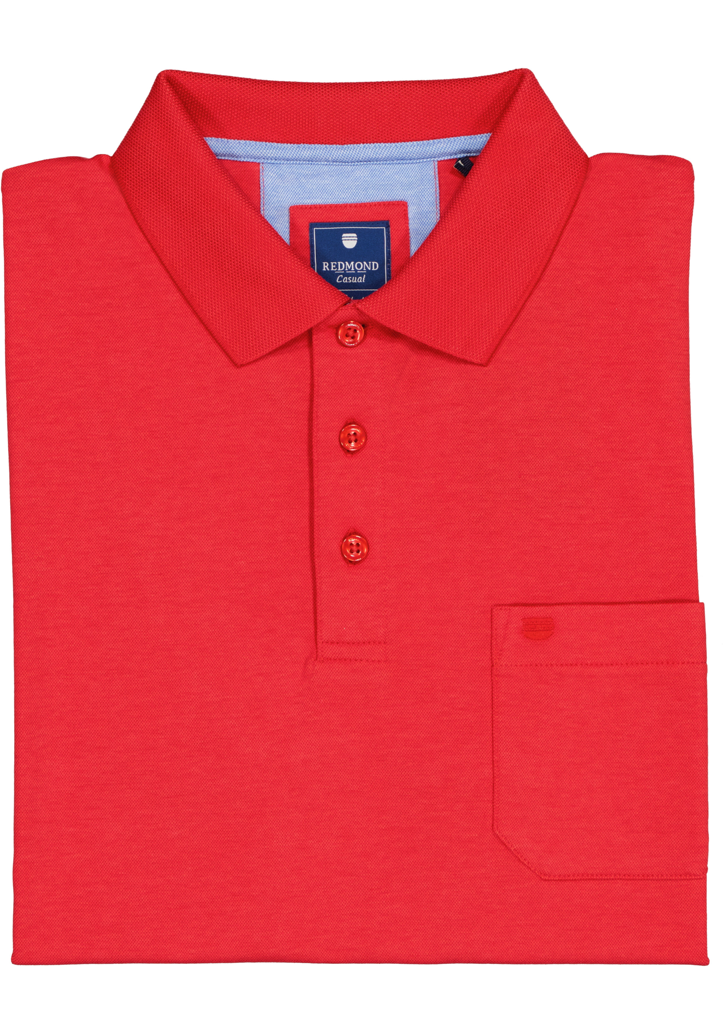 Redmond regular fit poloshirt, rood