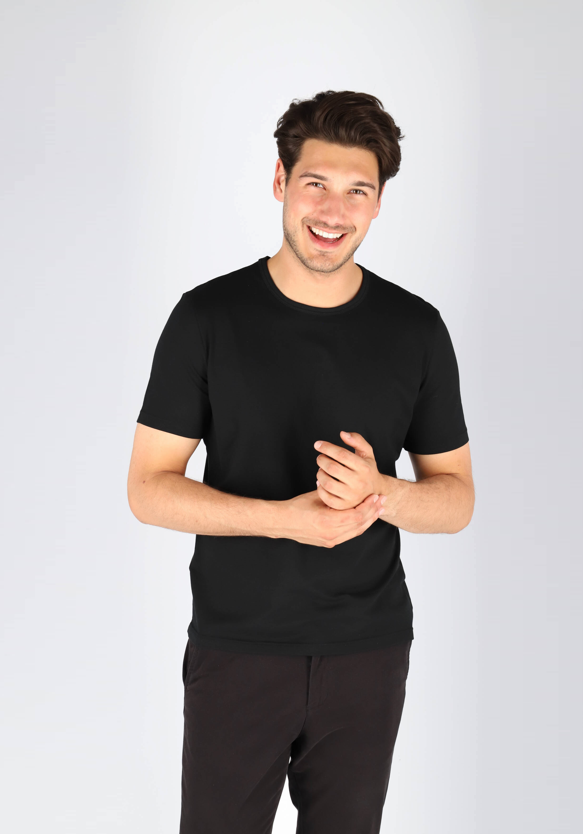 Sloggi Men GO Shirt O-Neck Regular Fit, heren T-shirt (1-pack), zwart