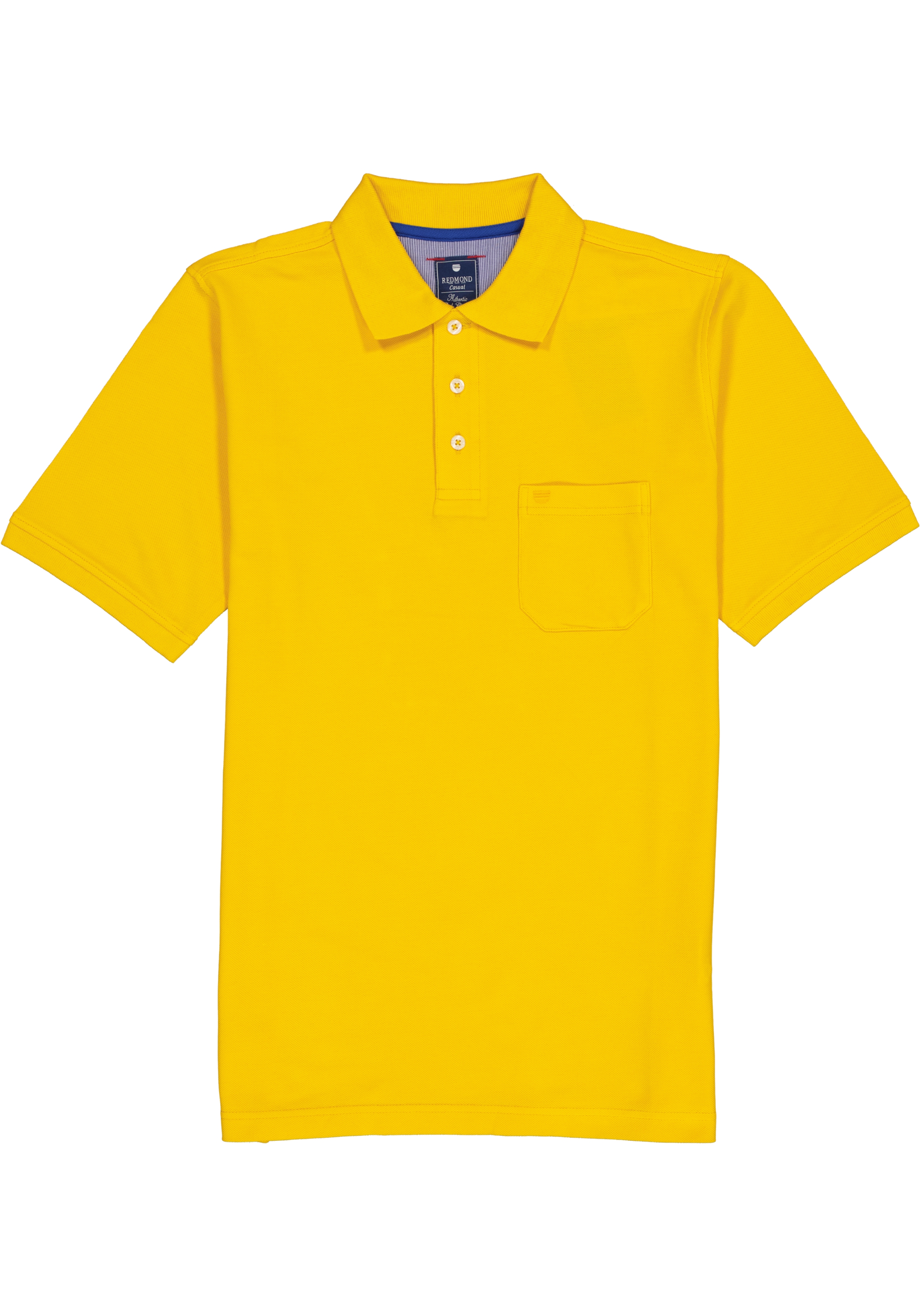 Redmond regular fit poloshirt, geel