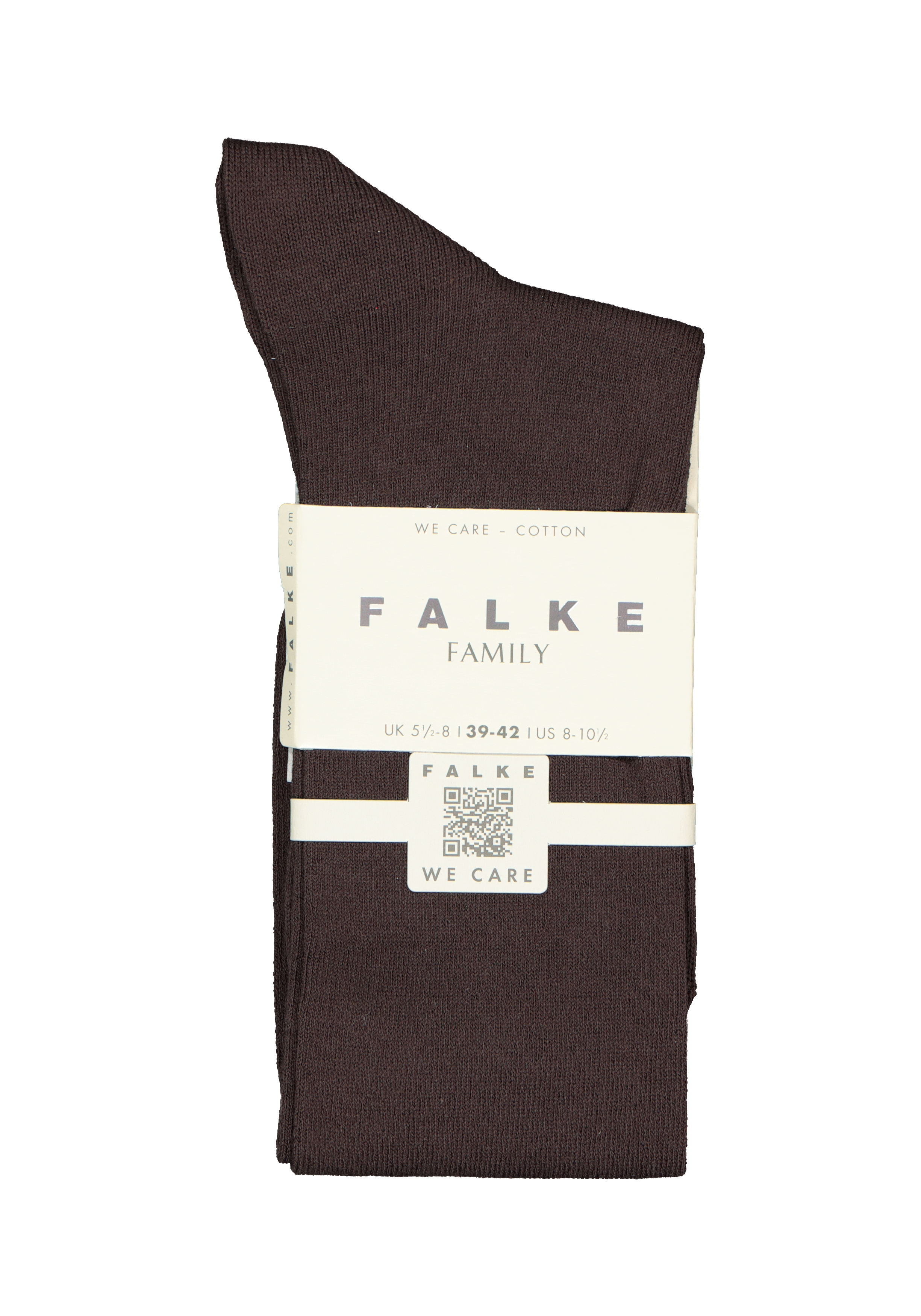 FALKE Family dames kniekousen, katoen, donkerbruin (dark brown)