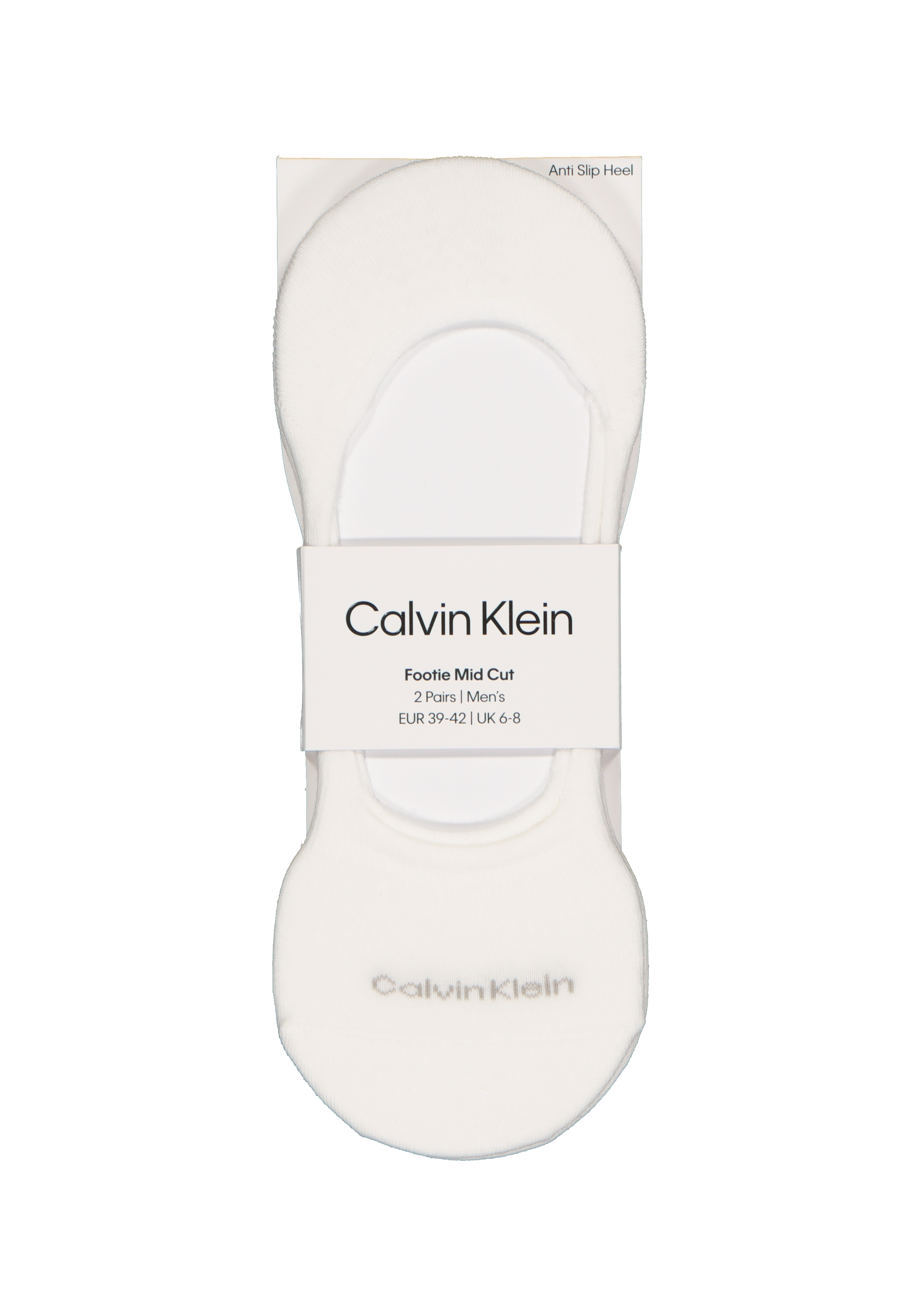 Calvin Klein Luca herensokken (2-pack), onzichtbare sneakersokken, wit