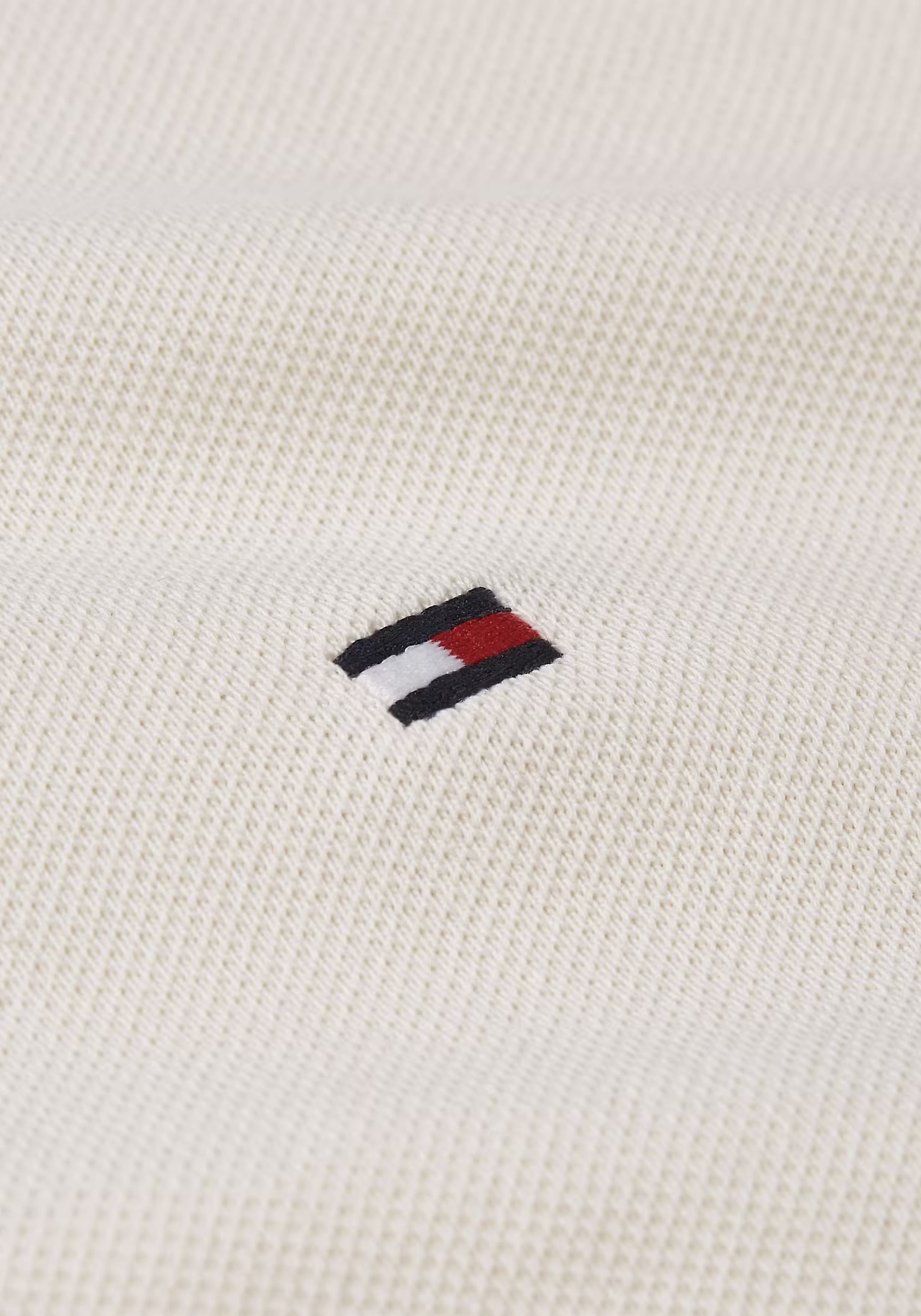 Tommy Hilfiger 1985 Slim Polo, heren poloshirt, offwhite