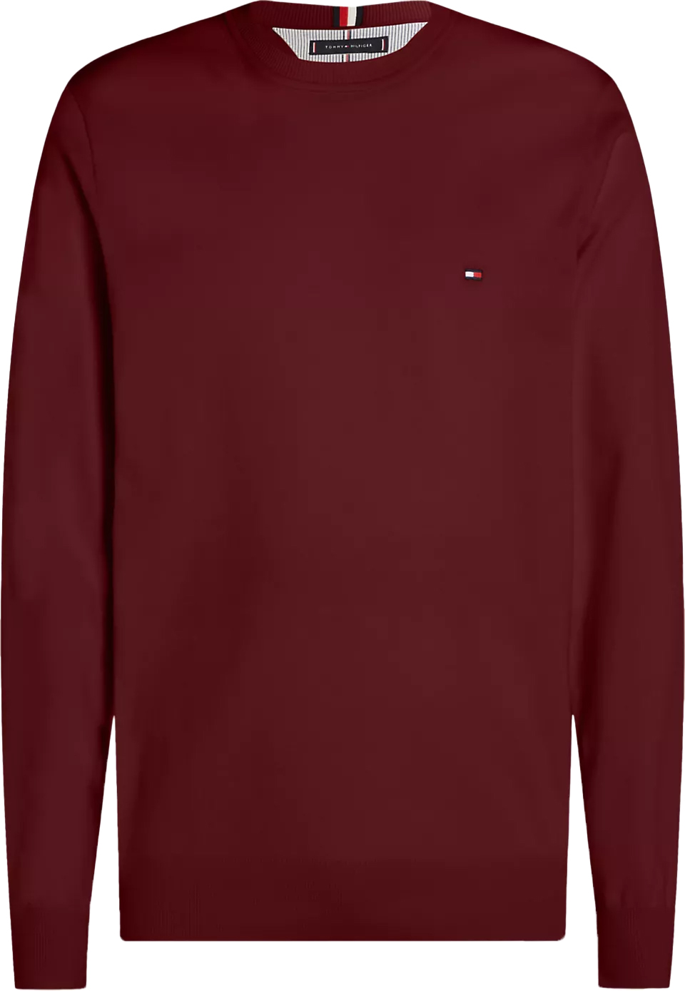 Tommy Hilfiger heren pullover katoen, donkerrood