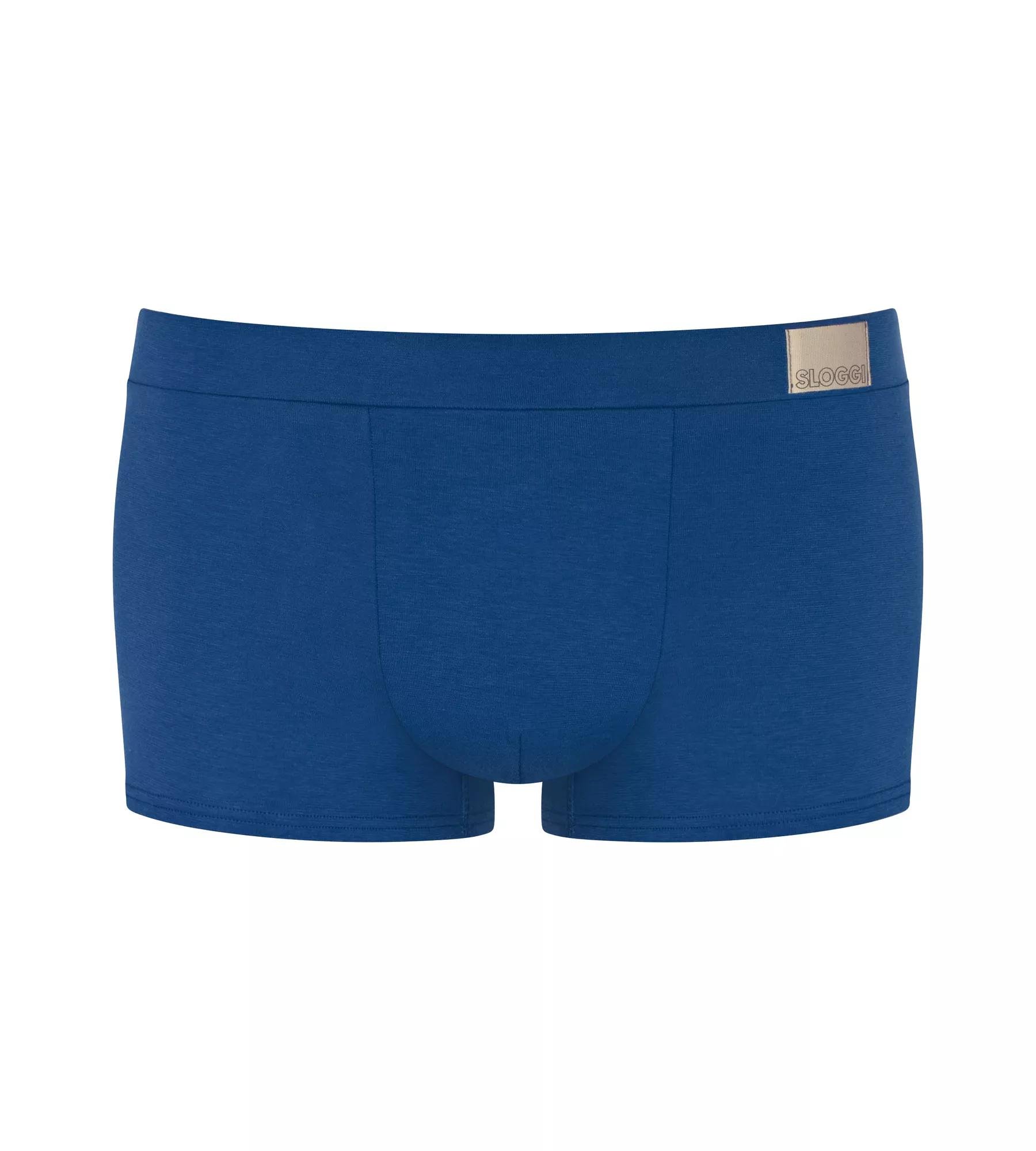 Sloggi Men GO Natural Hipster, heren boxershort korte pijp (2-pack), kobalt- en donkerblauw