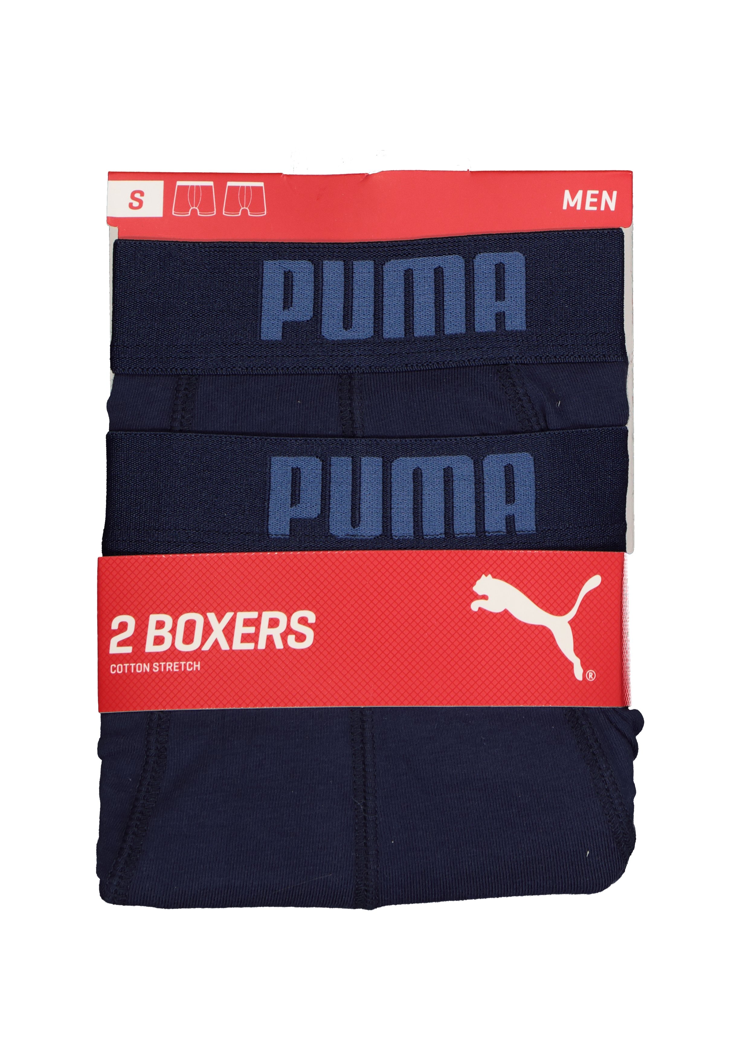 Puma Basic Boxer heren (2-pack), navy blauw