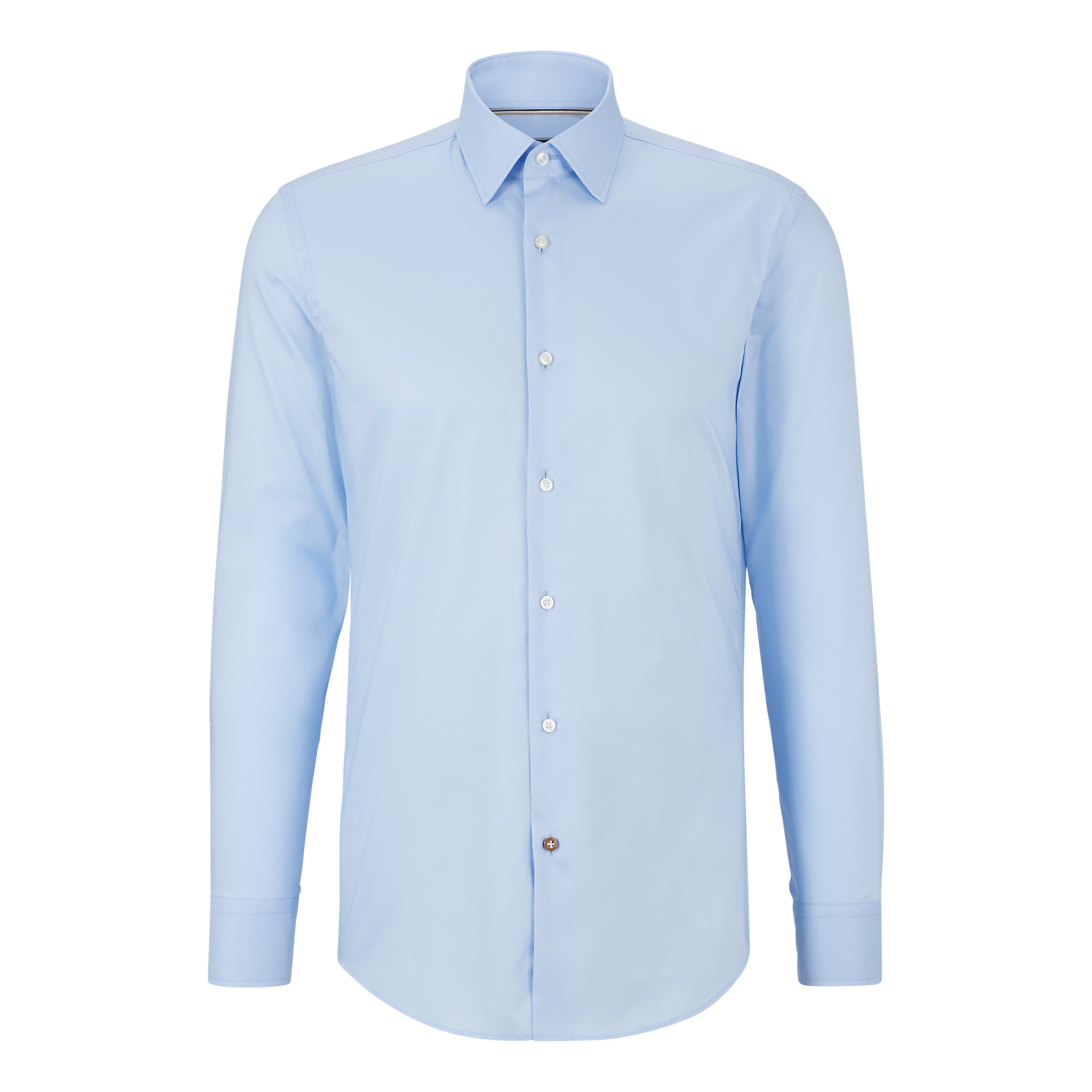 BOSS Hank slim fit overhemd, popeline, blauw