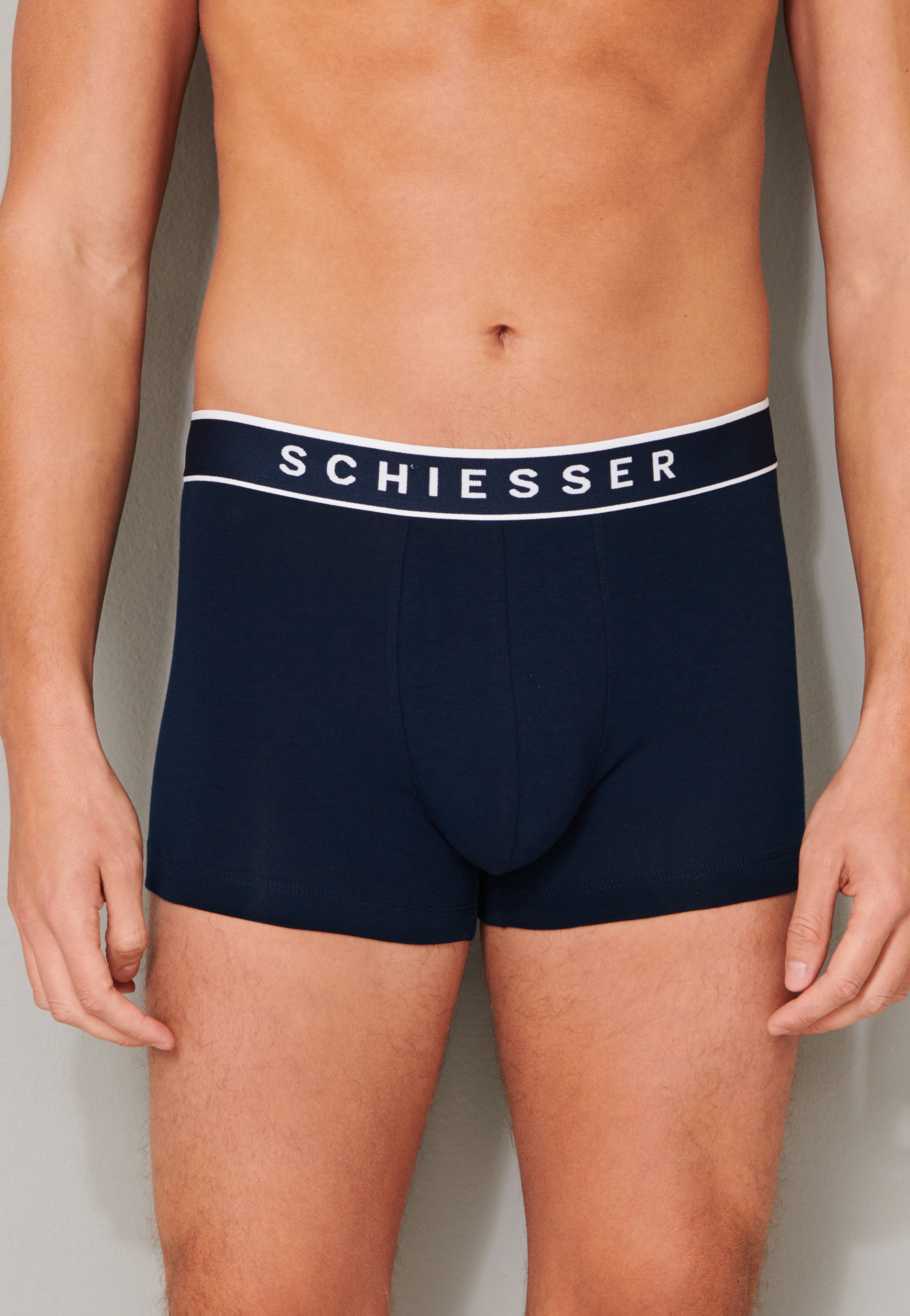 SCHIESSER 95/5 shorts (3-pack), donkerblauw