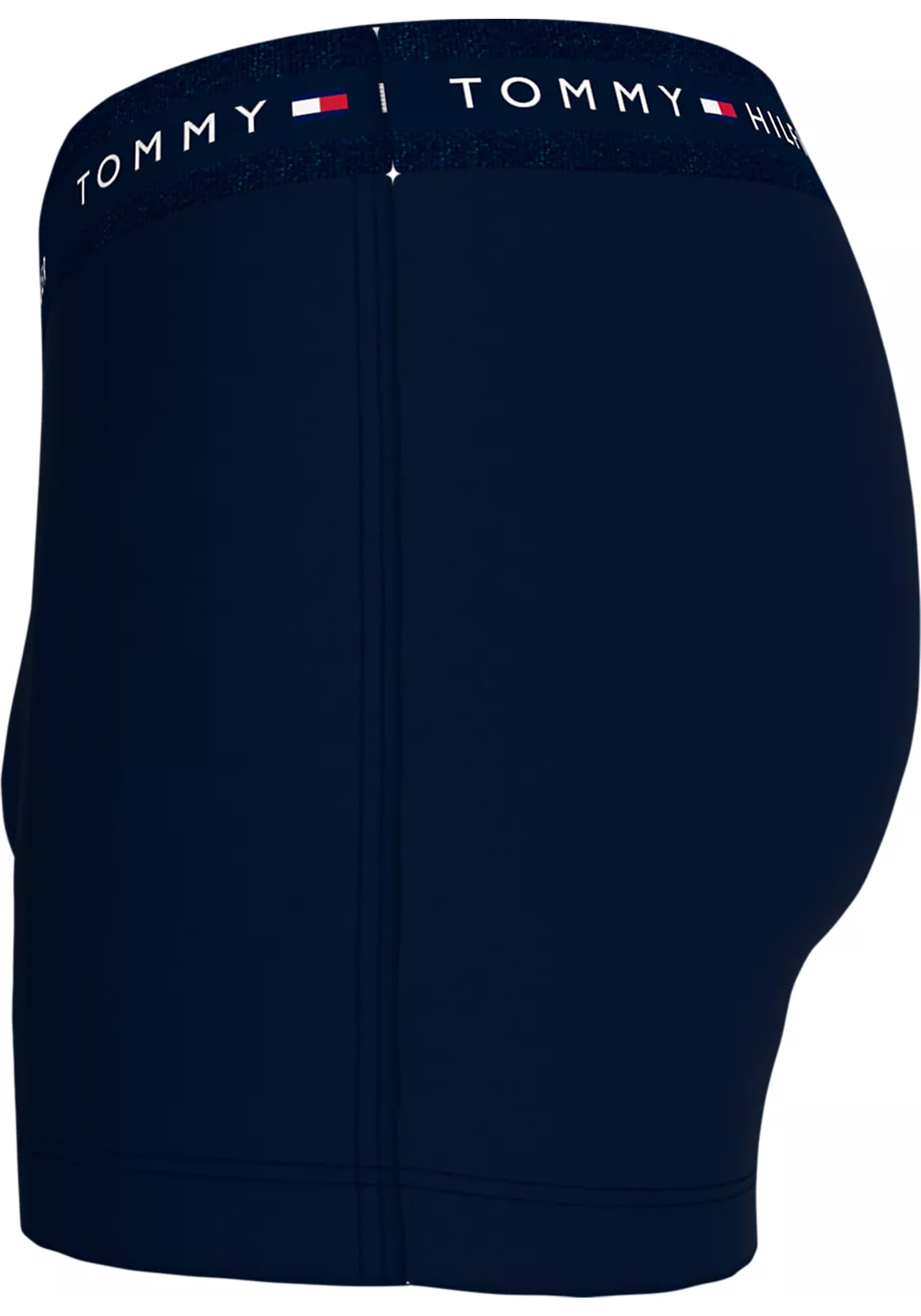 Tommy Hilfiger trunk (5-pack), heren boxers normale lengte, blauw met gekleurde tailleband