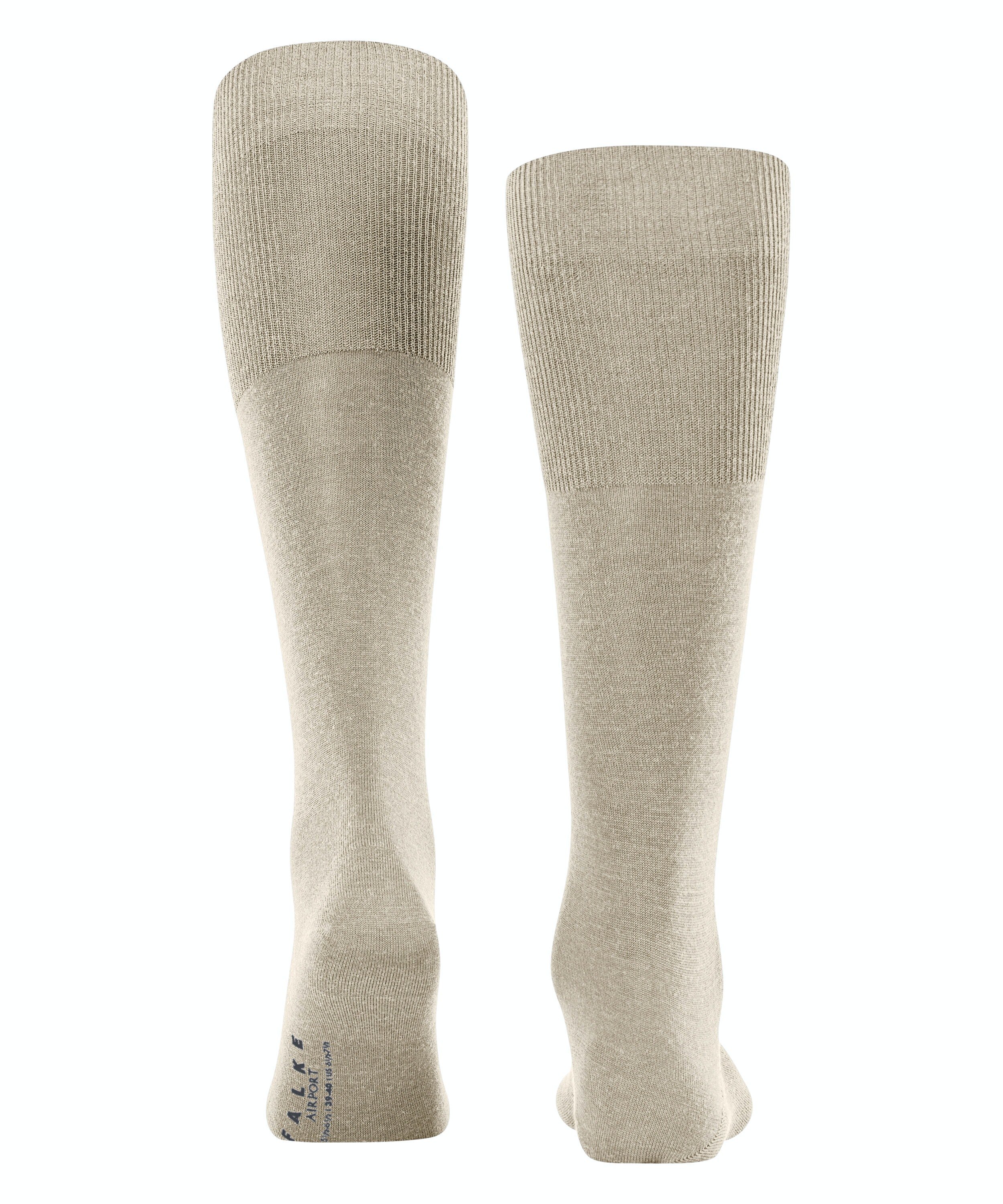 FALKE Airport heren kniekousen, beige (beige mel.)