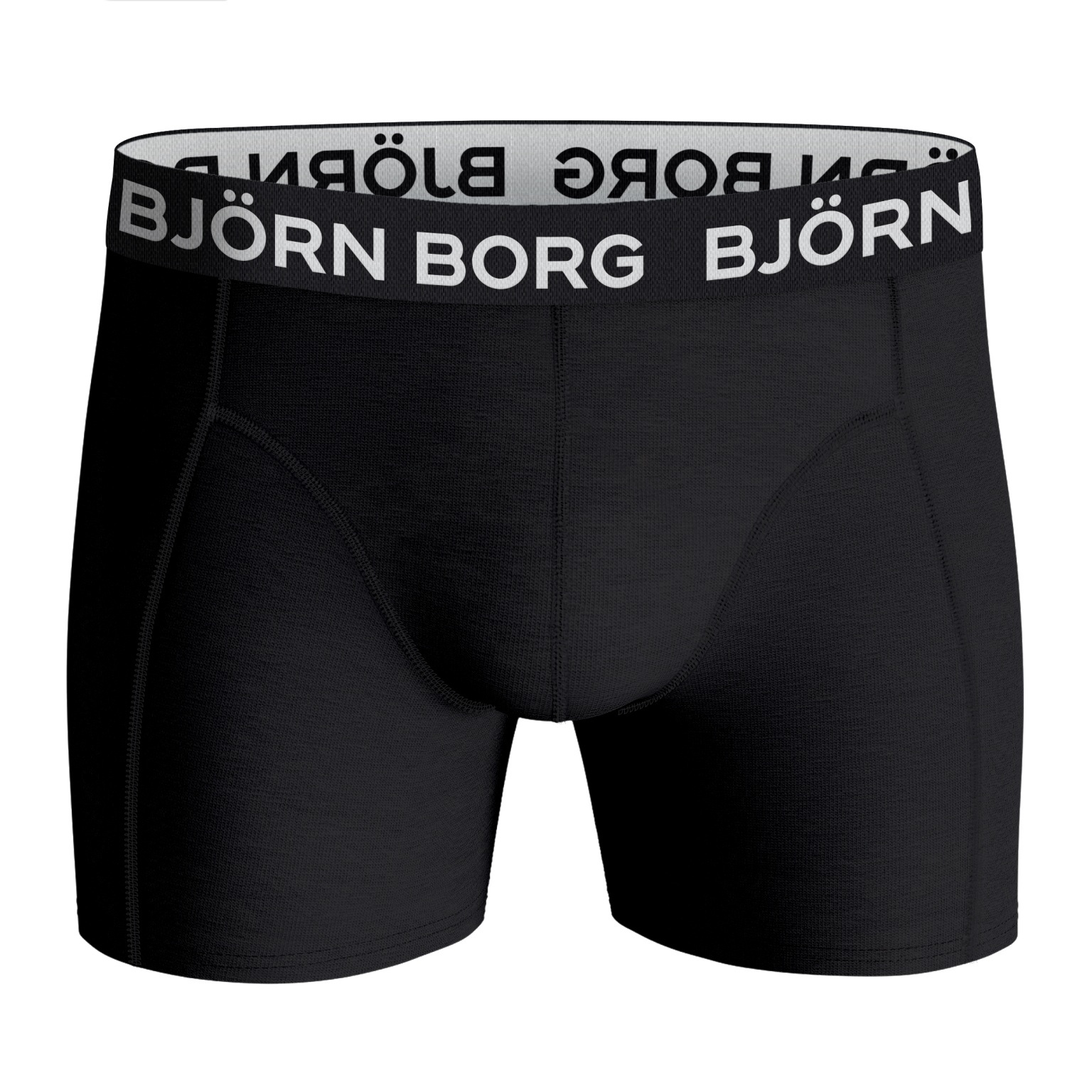 Bjorn Borg Cotton Stretch boxers, heren boxers normale lengte (2-pack), zwart