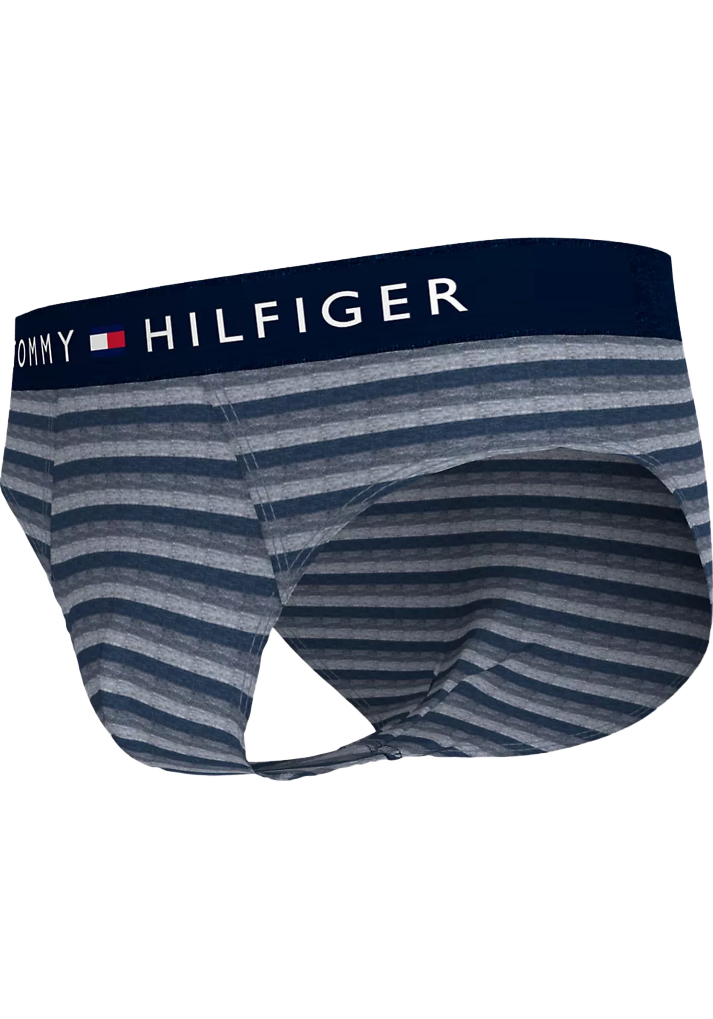 Tommy Hilfiger hipster brief (3-pack), heren slips, gestreept en blauw