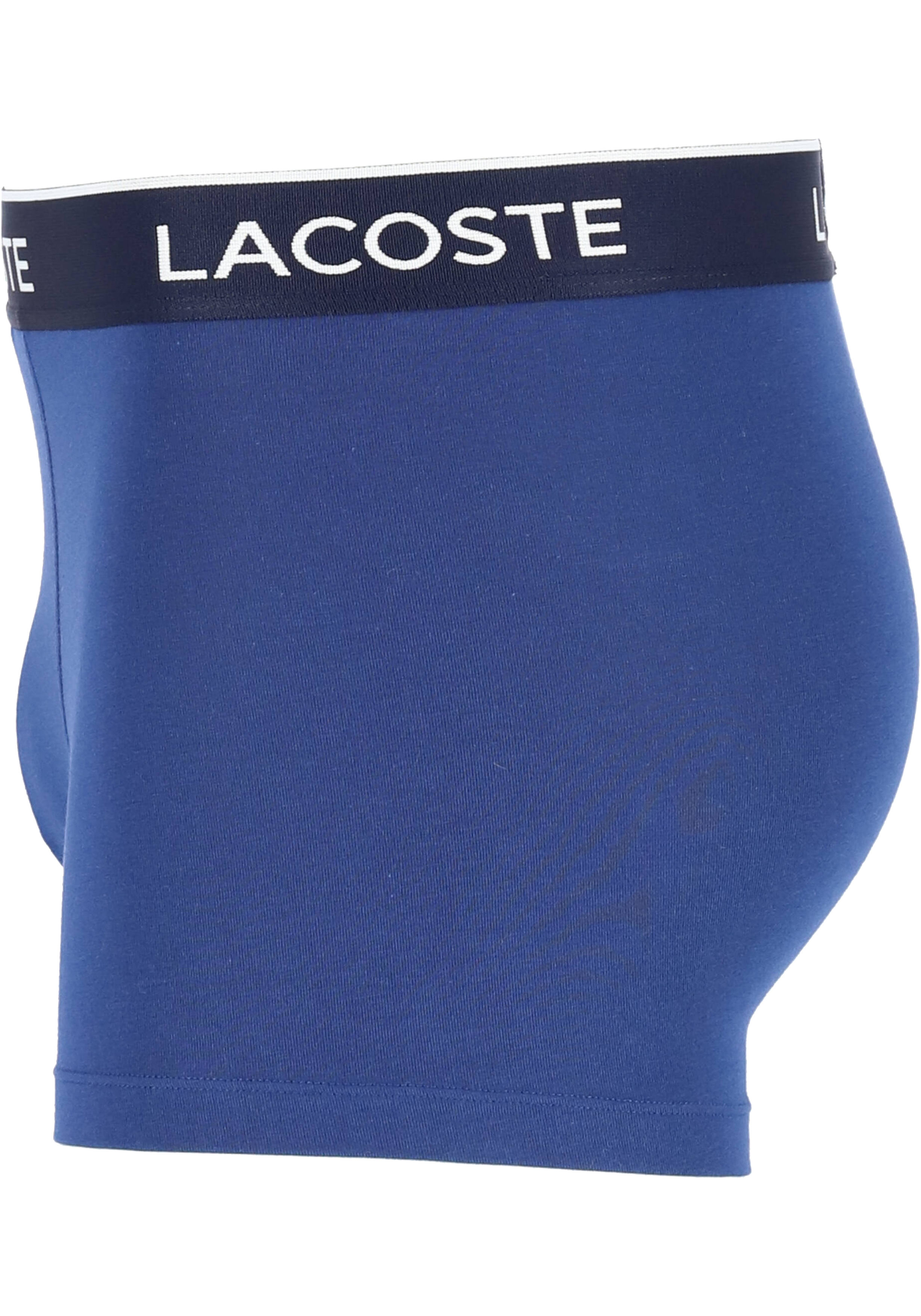 Lacoste Boxer Trunks (3-pack), heren boxers kort, blauw en rood