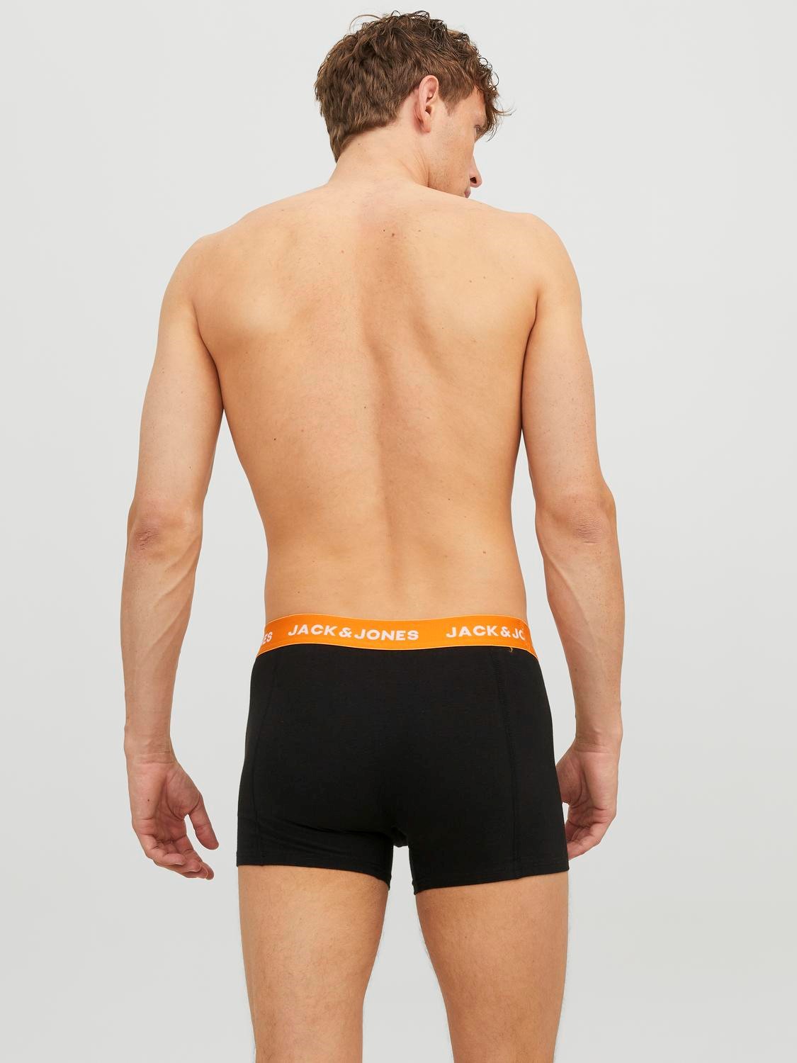 JACK & JONES Jacgab trunks (3-pack), heren boxers normale lengte, donkergroen en zwart