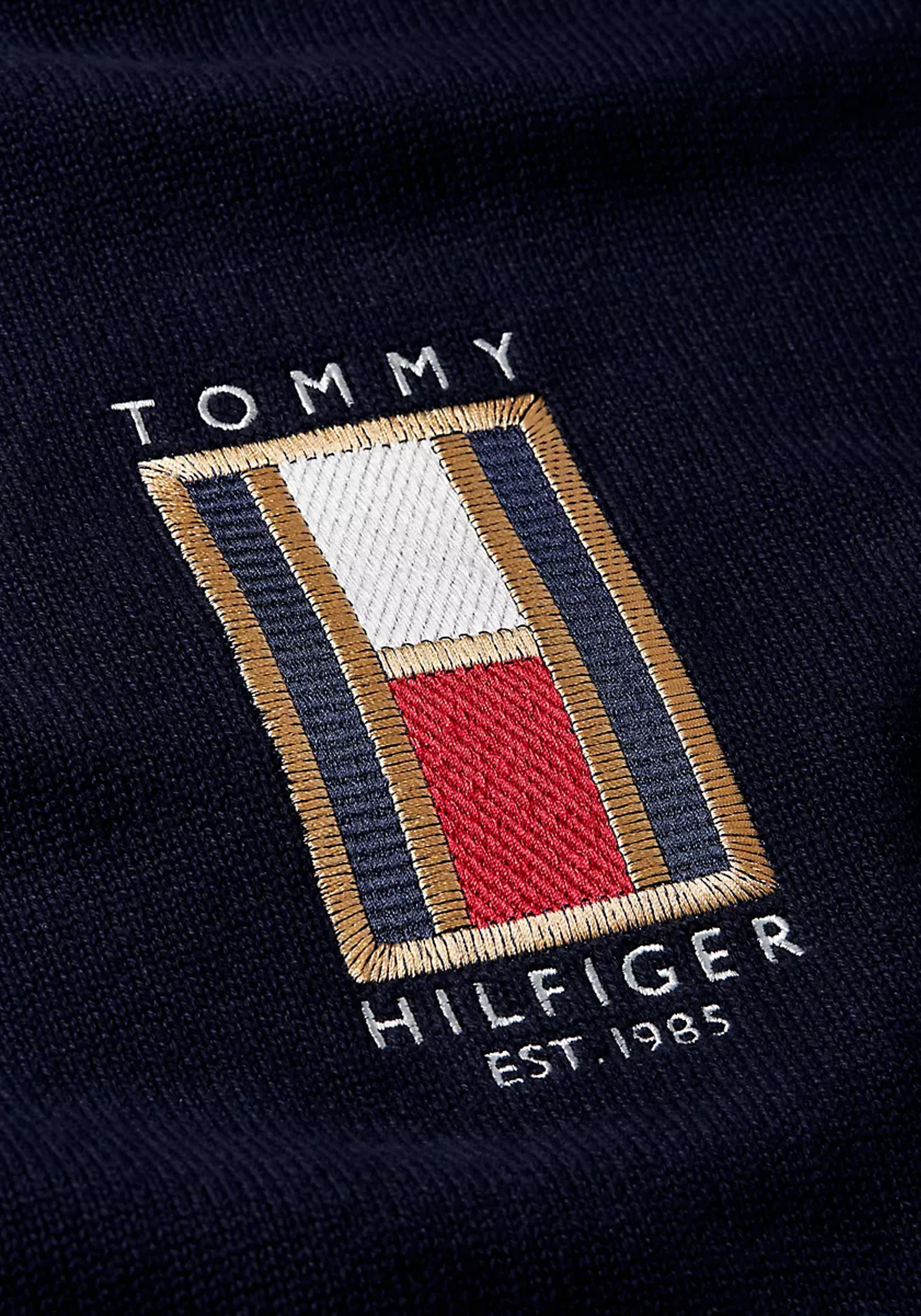 Tommy Hilfiger heren pullover katoen, donkerblauw