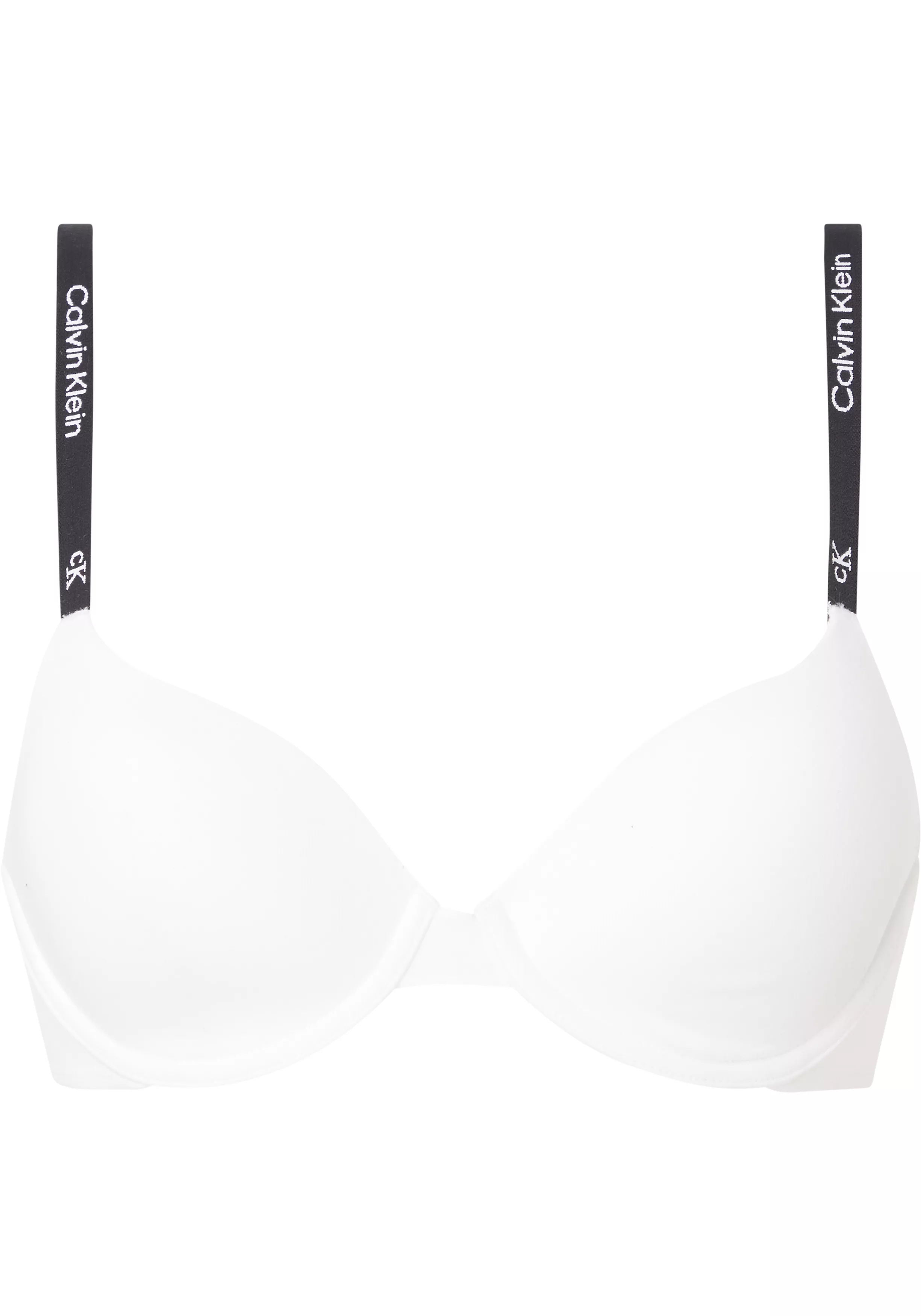 Calvin Klein dames 1996 lightly lined demi bra, T-shirt BH, wit