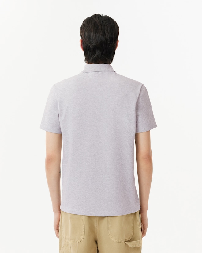 Lacoste Sport Polo Regular Fit stretch, lichtgrijs melange