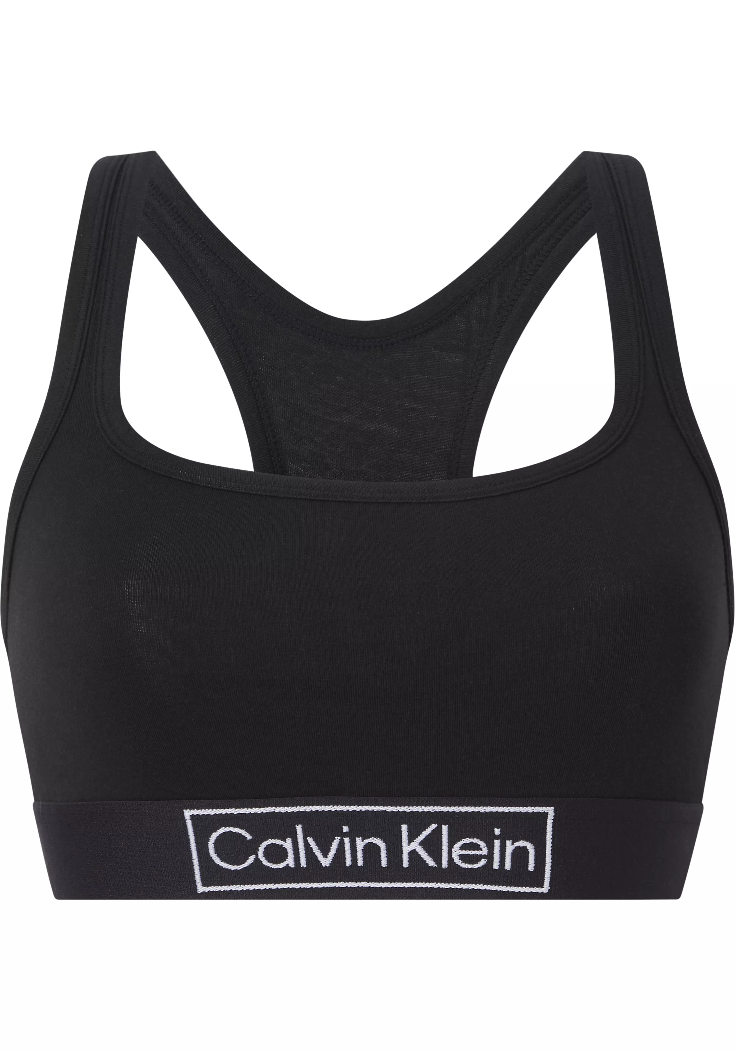 Calvin Klein dames Reimagined Heritage unlined bralette, bralette, zwart