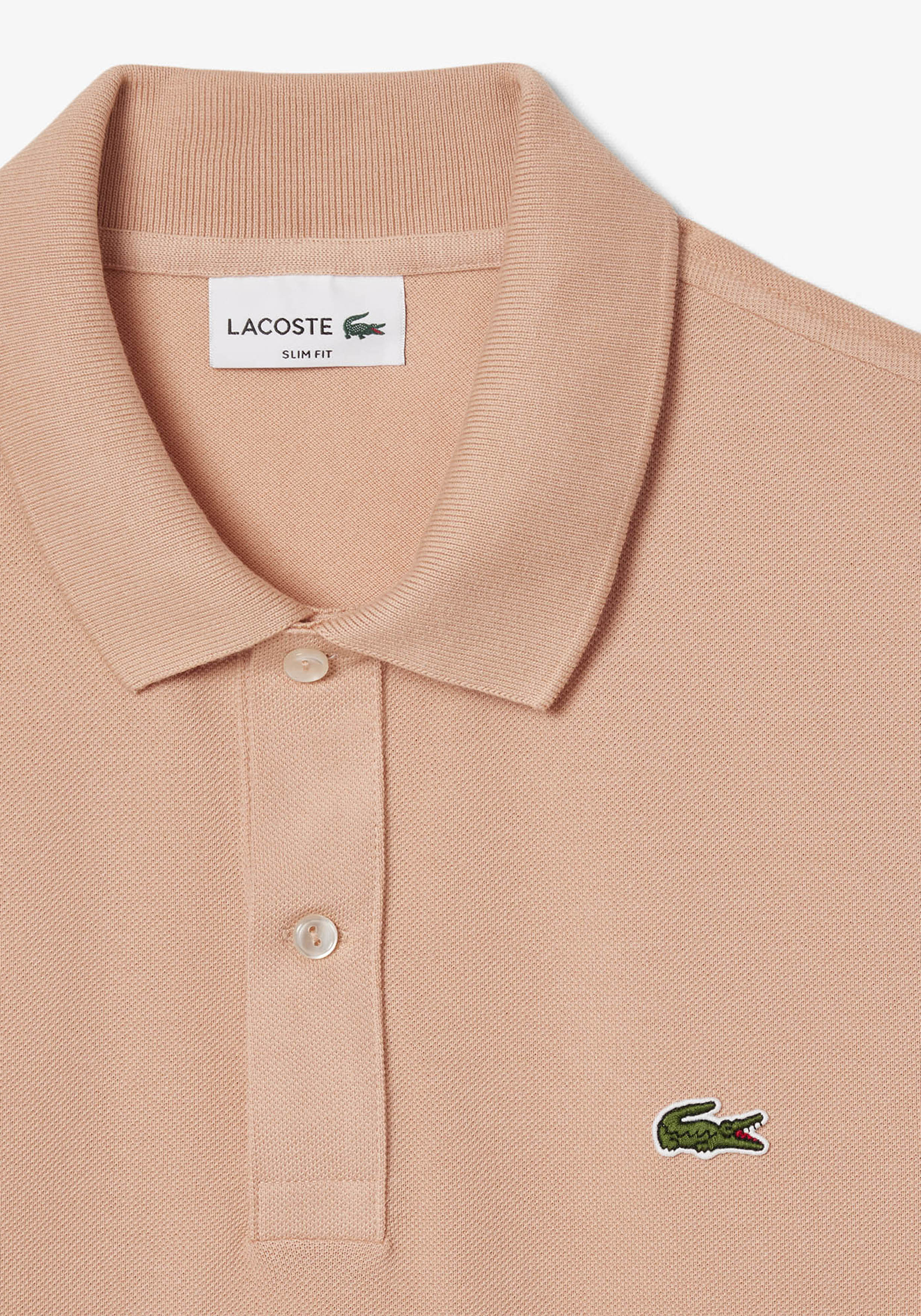 Lacoste Slim Fit polo, latte beige