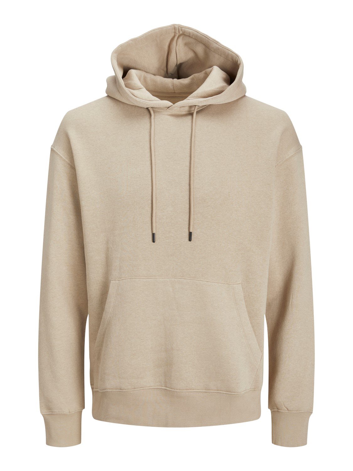 JACK & JONES Star basic sweat hood regular fit, heren hoodie katoenmengsel met capuchon, beige