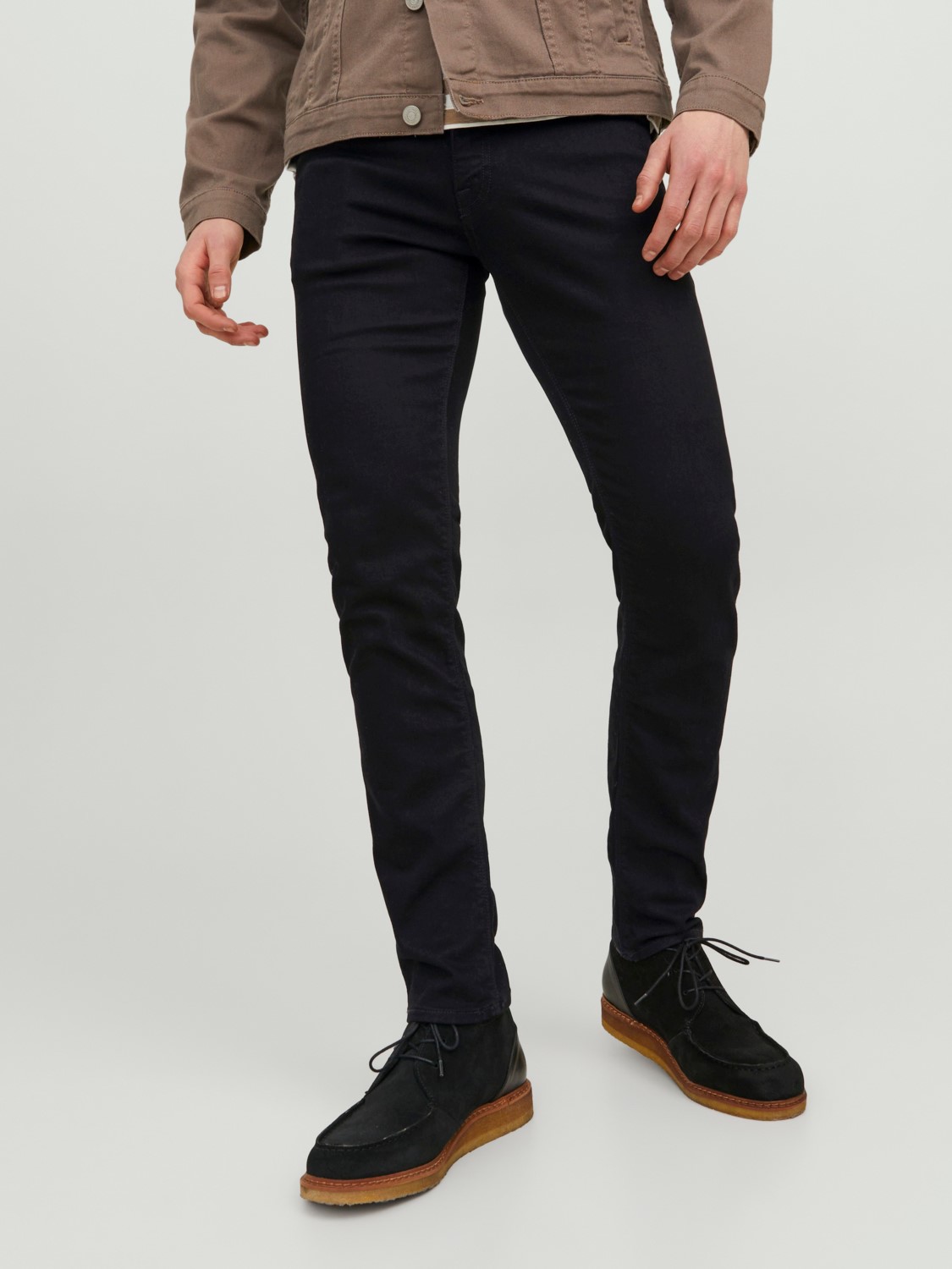 JACK & JONES Glenn Felix loose fit, heren jeans, zwart denim